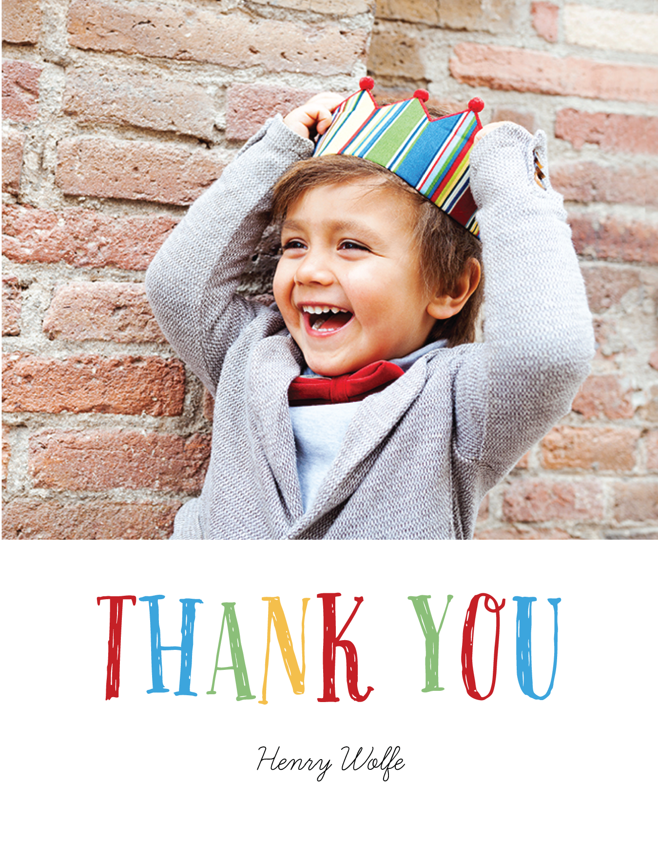 Multi Colored Thank You