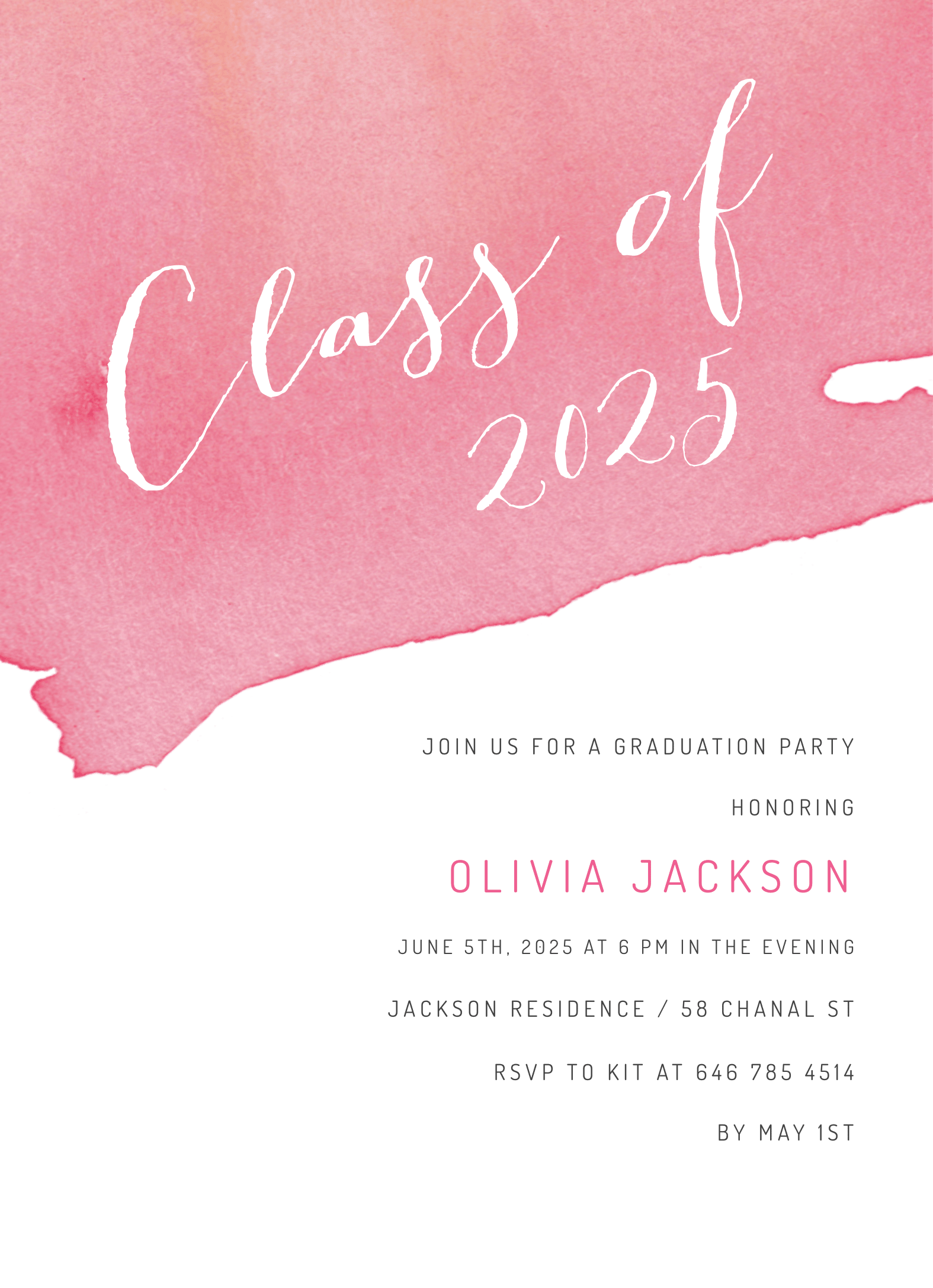 Graduation Watercolor Dip