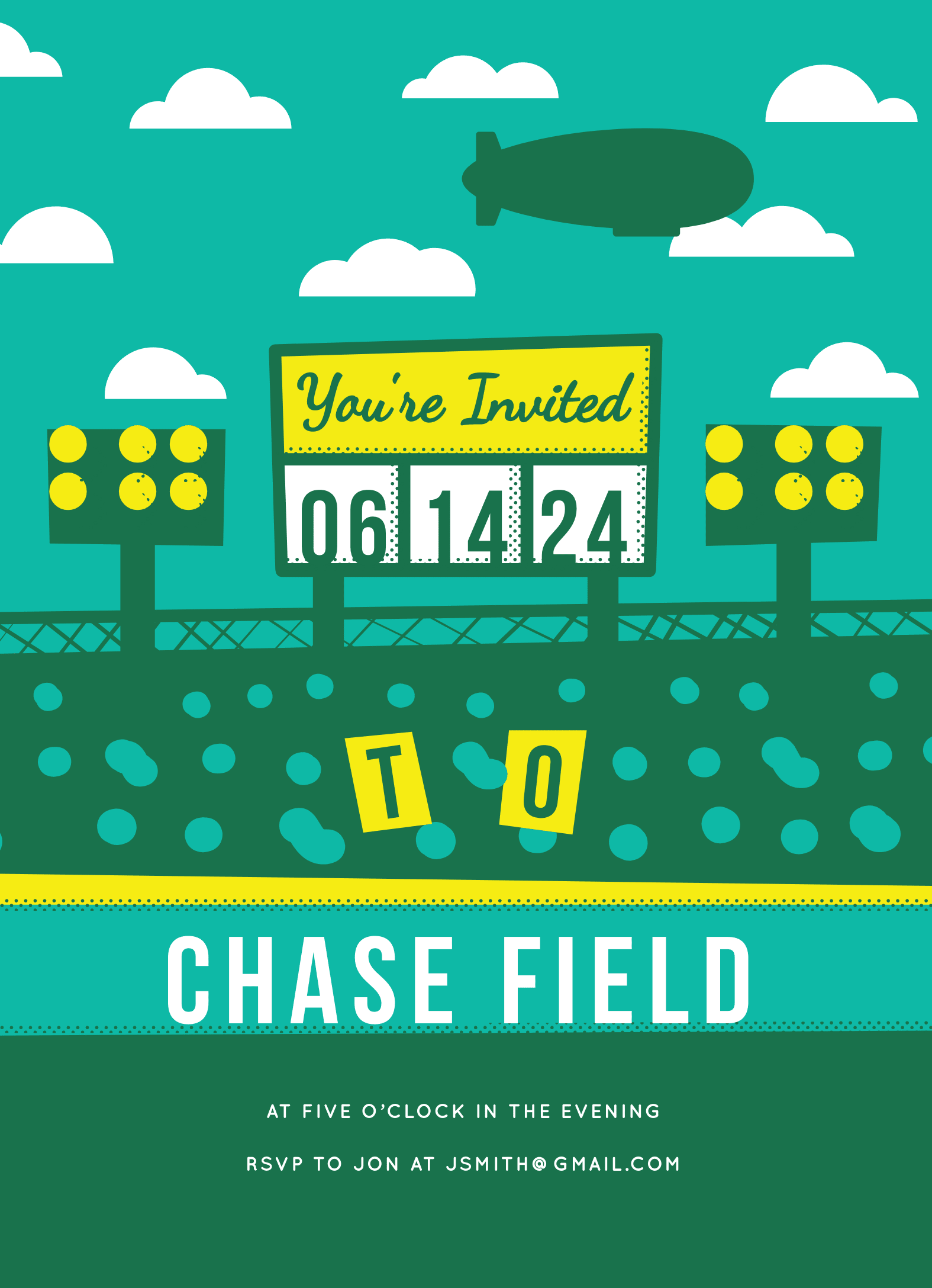 Sports Stadium Invite