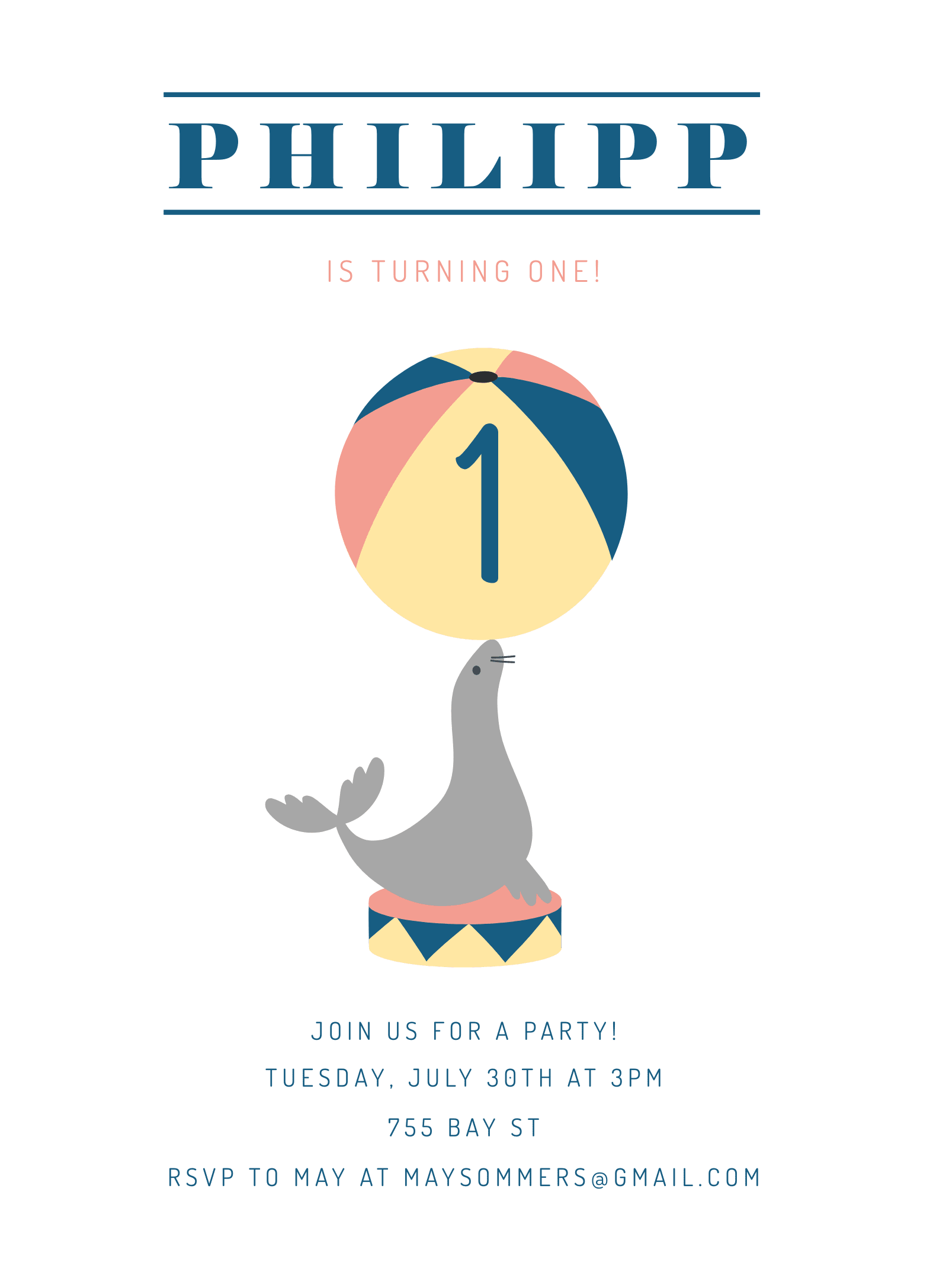 Vintage Circus Baby Birthday