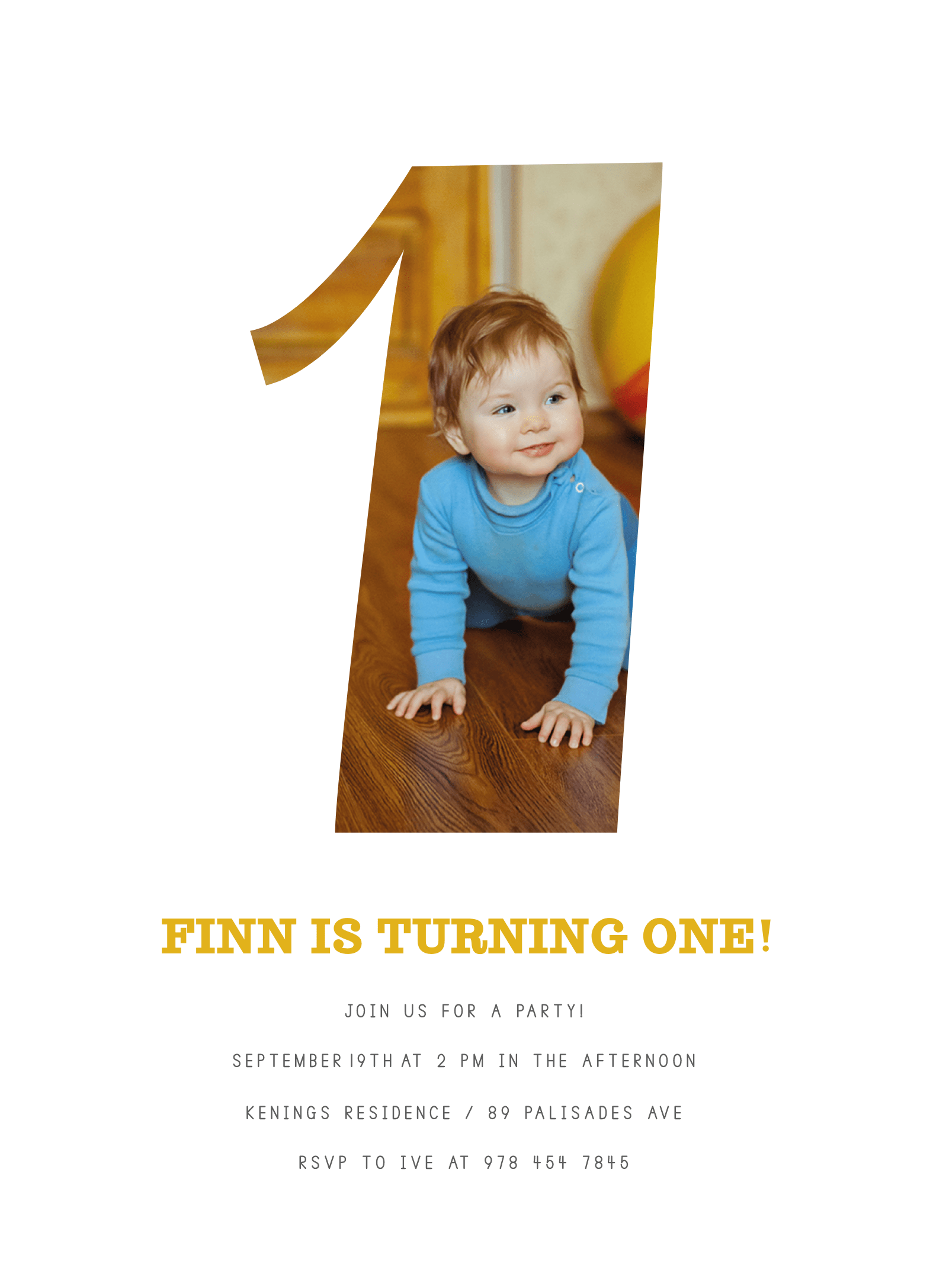 First Birthday Silhouette