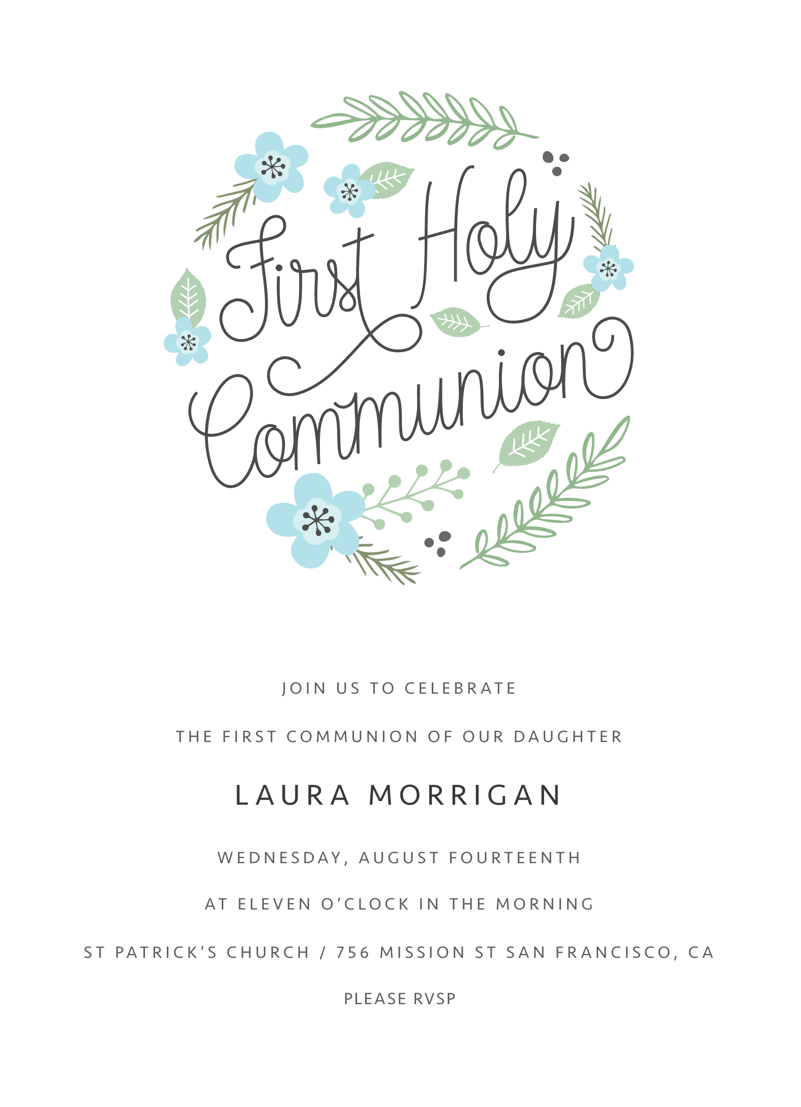 Floral Circle Communion