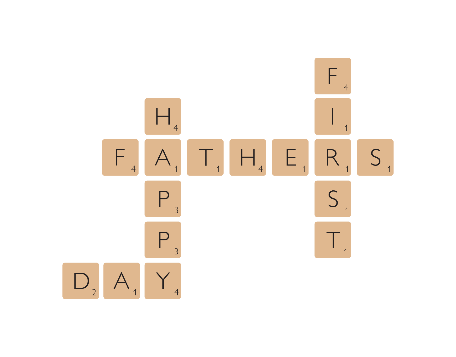 First Father's Day Scrabble