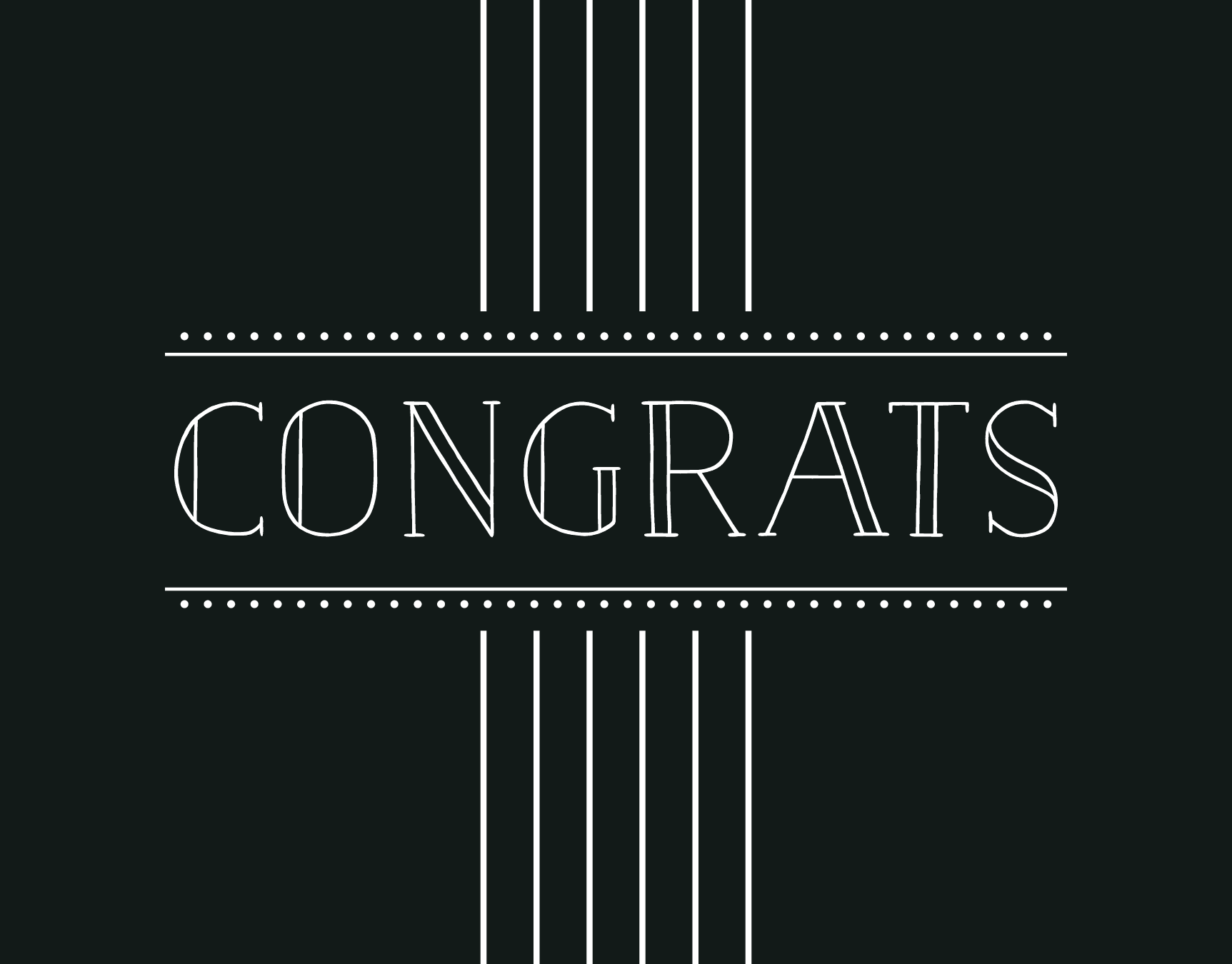 Congrats Art Deco