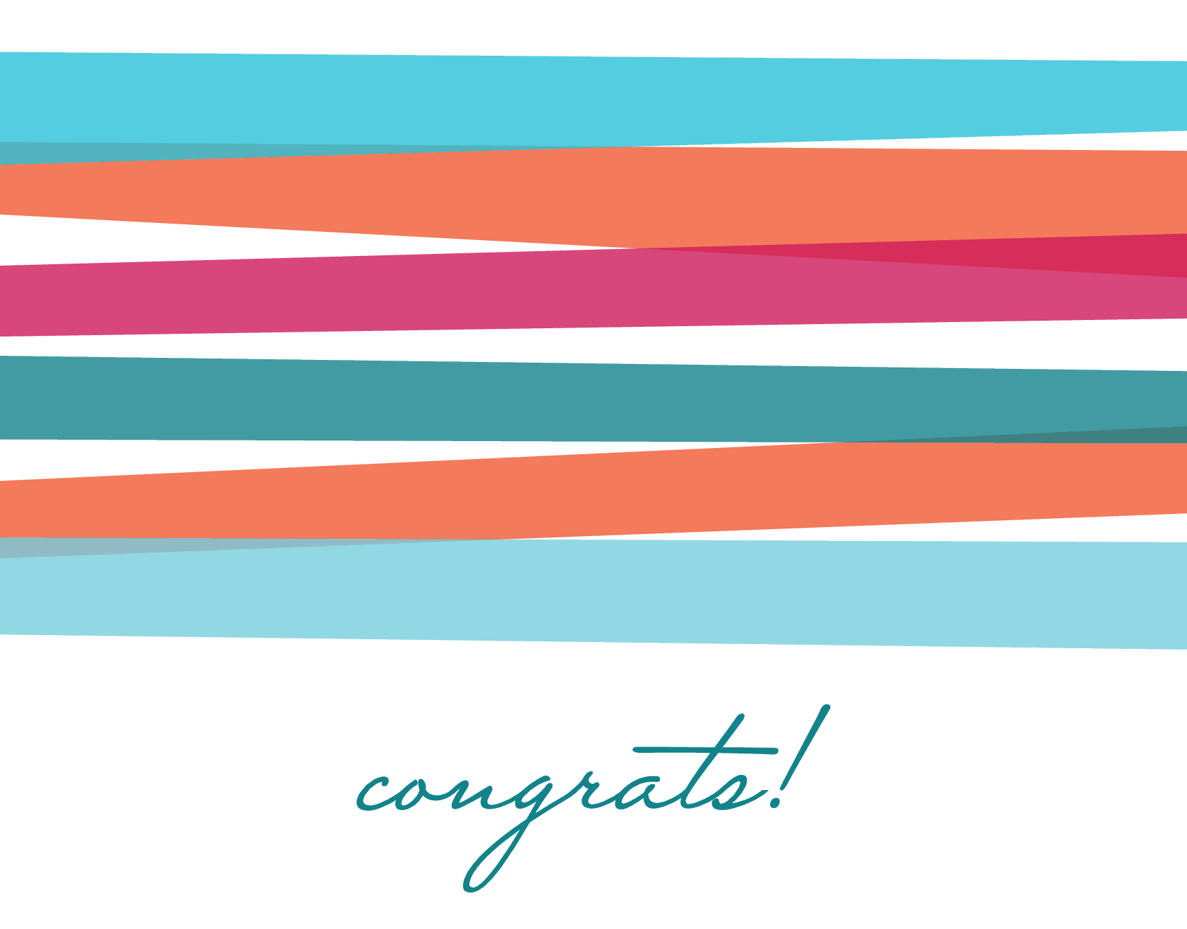 Congrats Bright Stripes