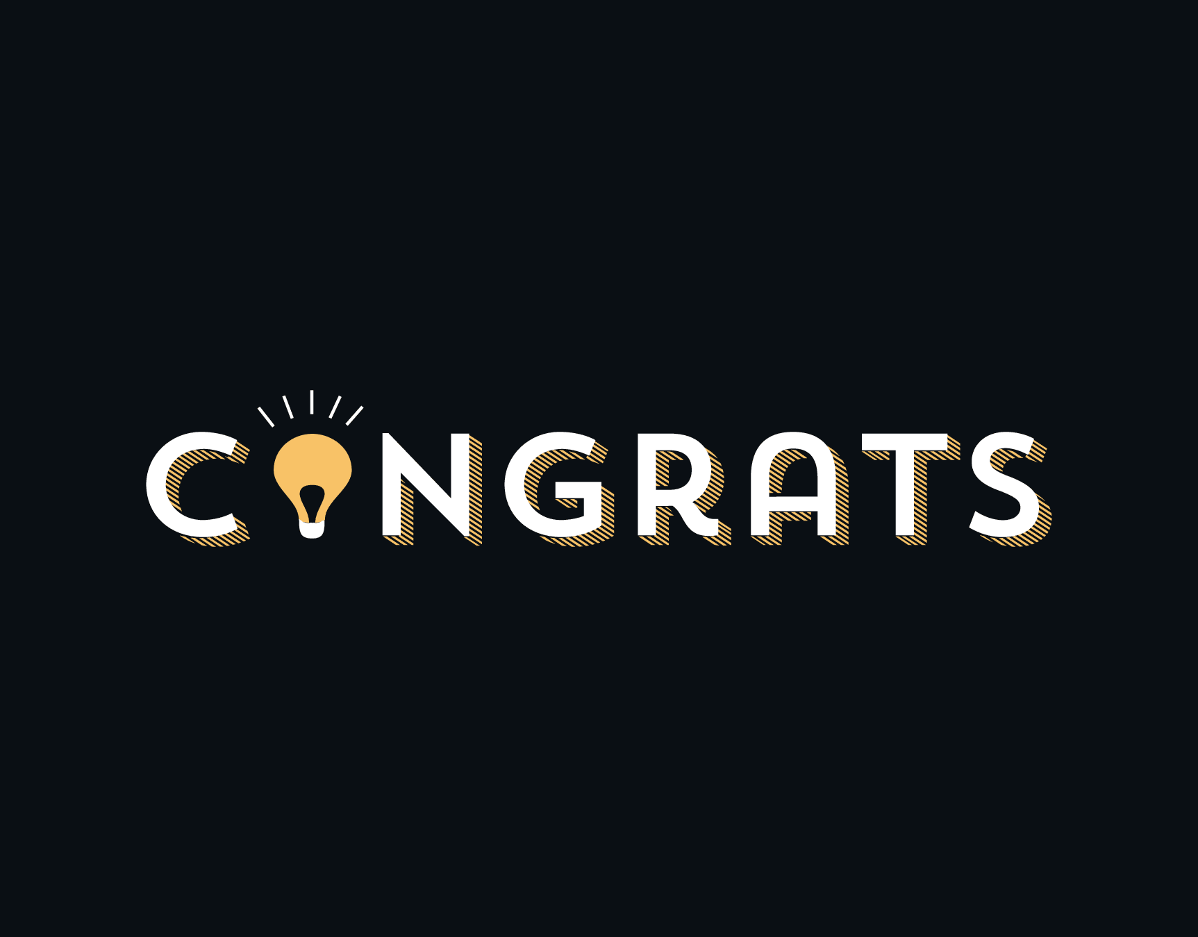 Congrats Light Bulb