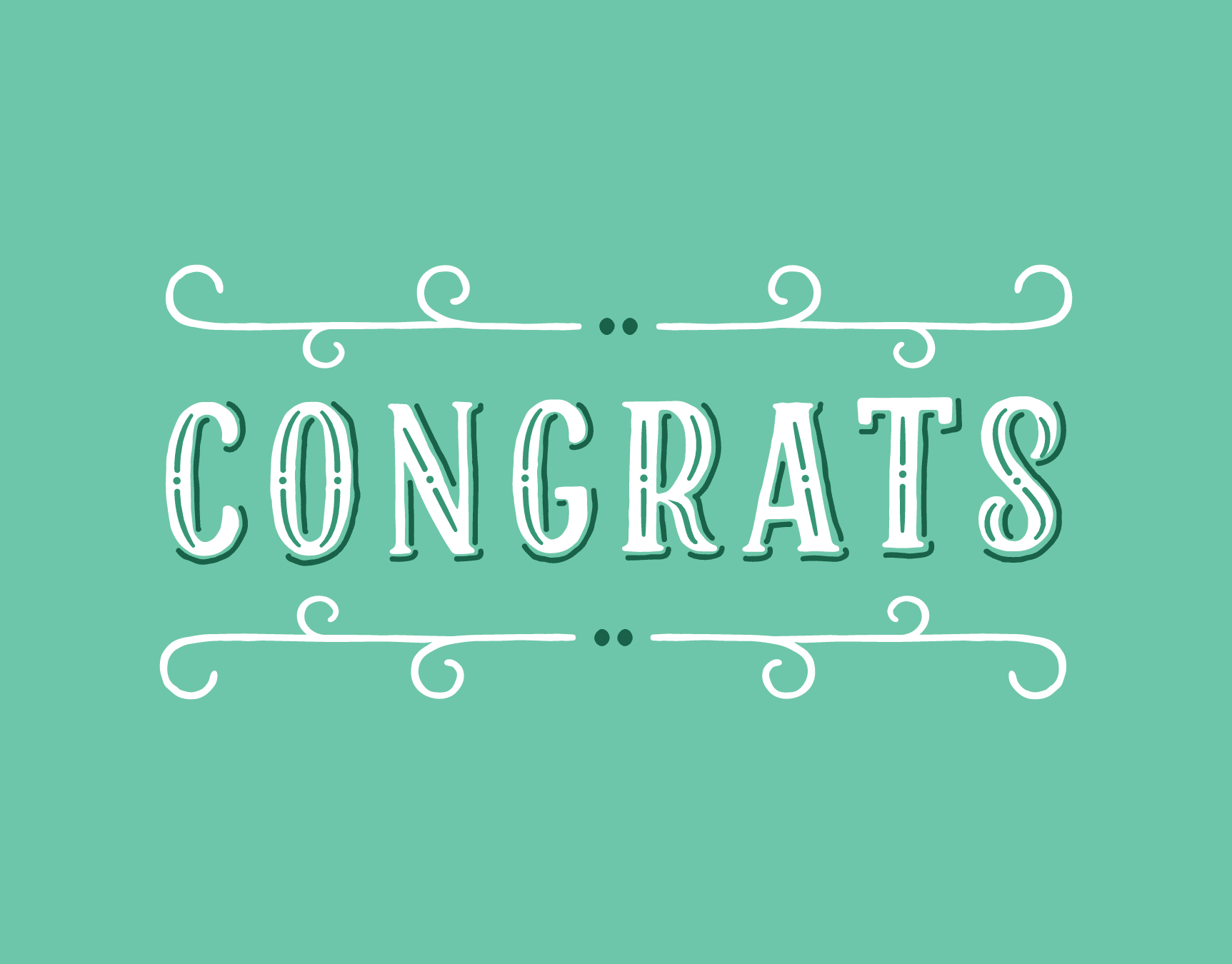 Congrats Vintage Sign