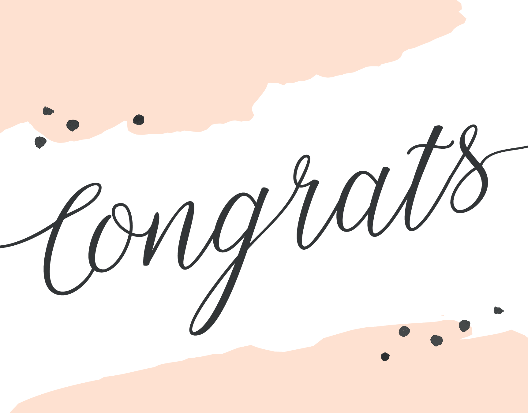 Congrats Watercolor
