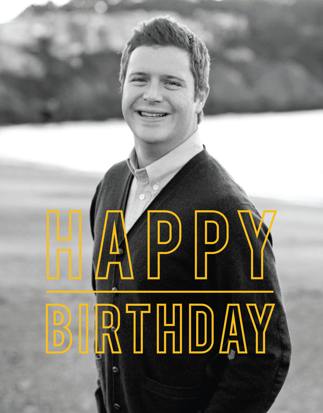 Yellow Overlay Birthday