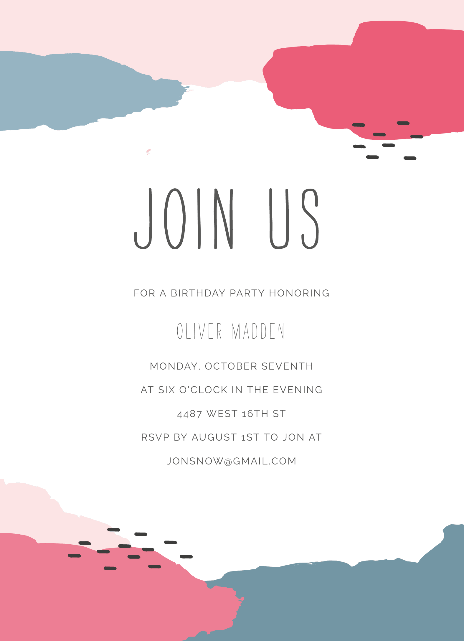 Join Us Paint Composition Pink
