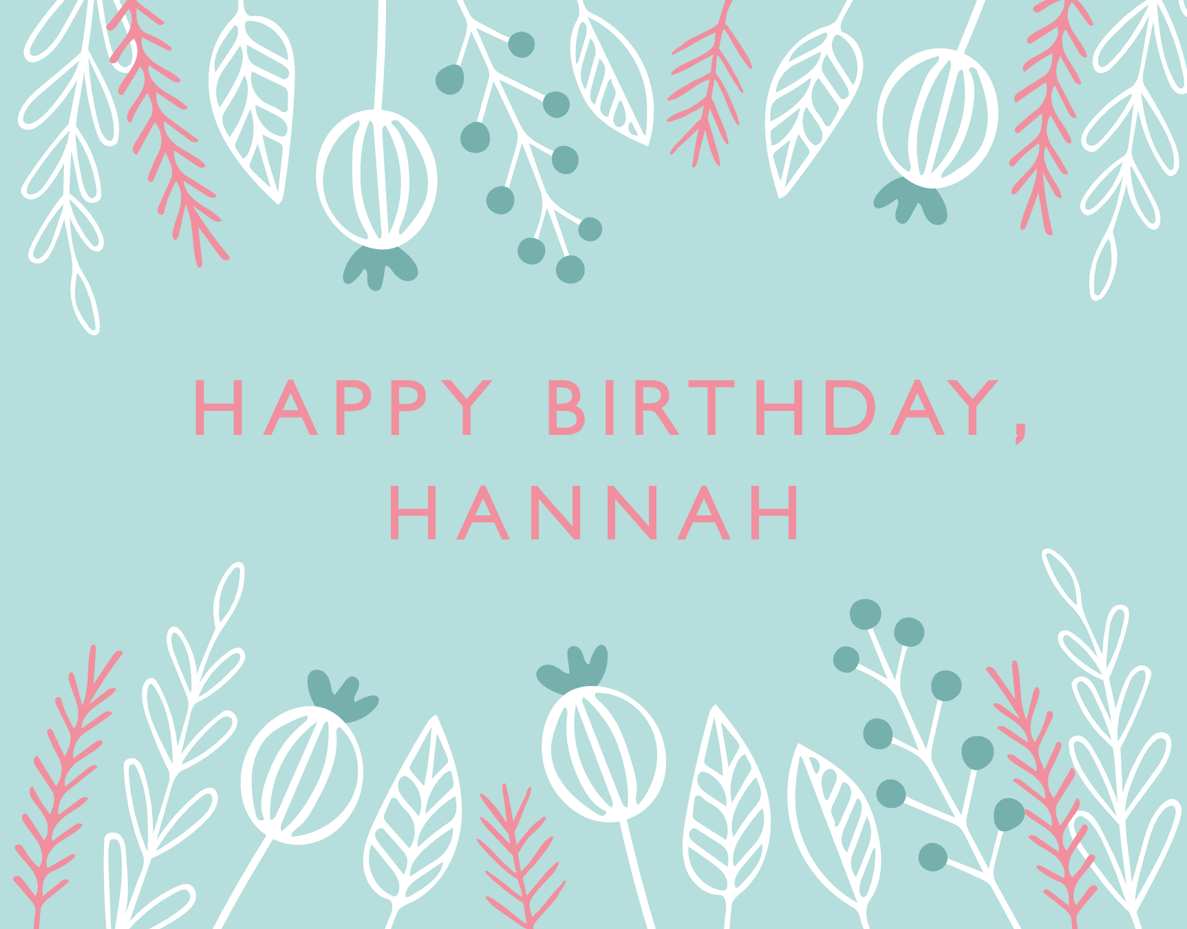 Winter Florals Birthday