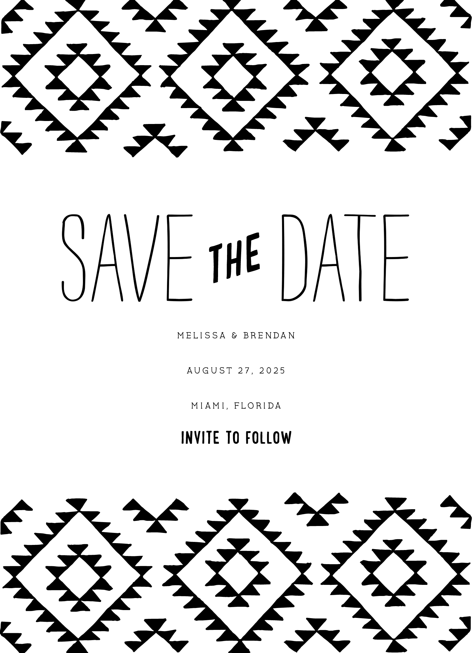 Kilim Save The Date