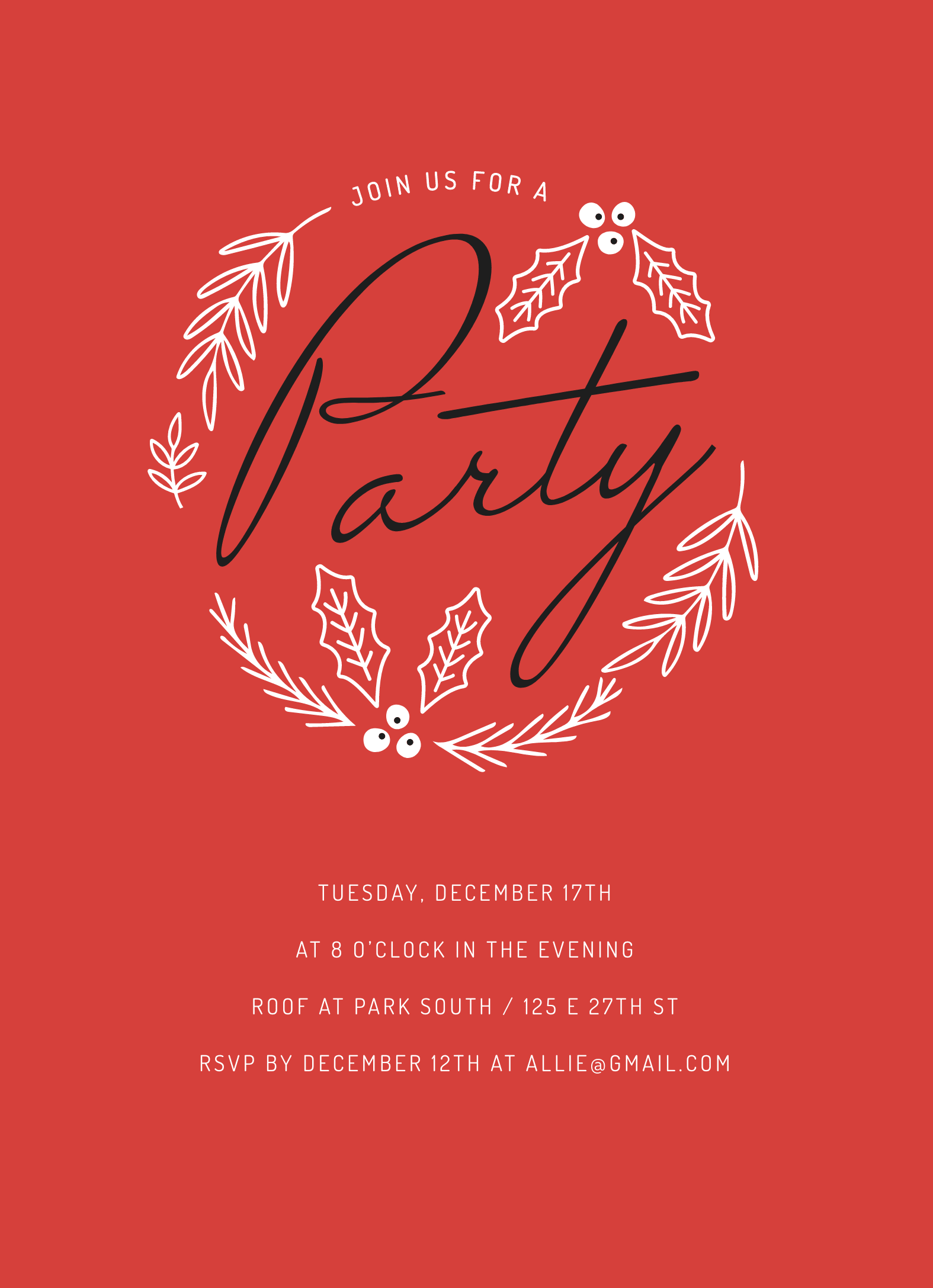 Red Holiday Party