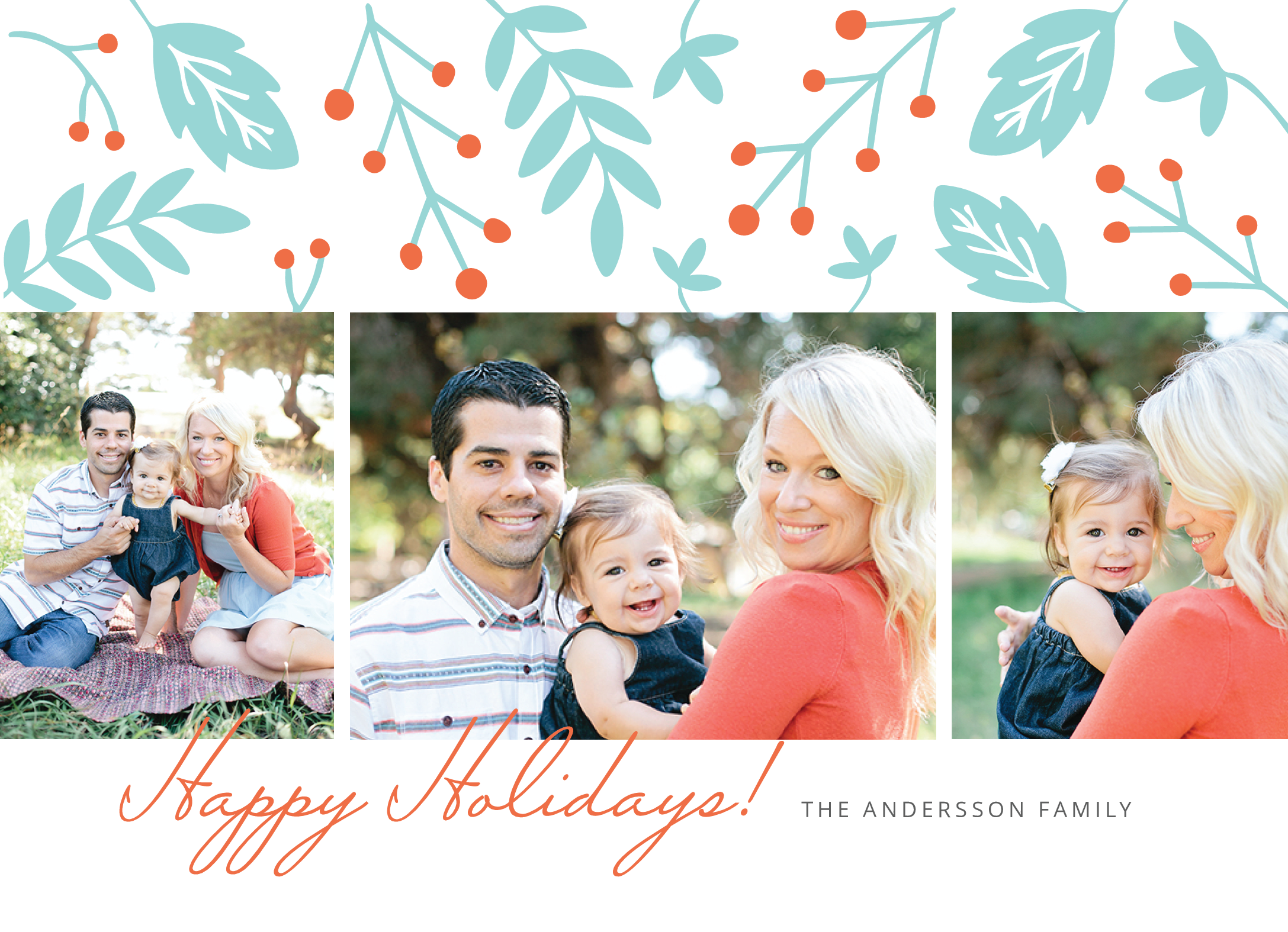 Floral Happy Holidays Multi