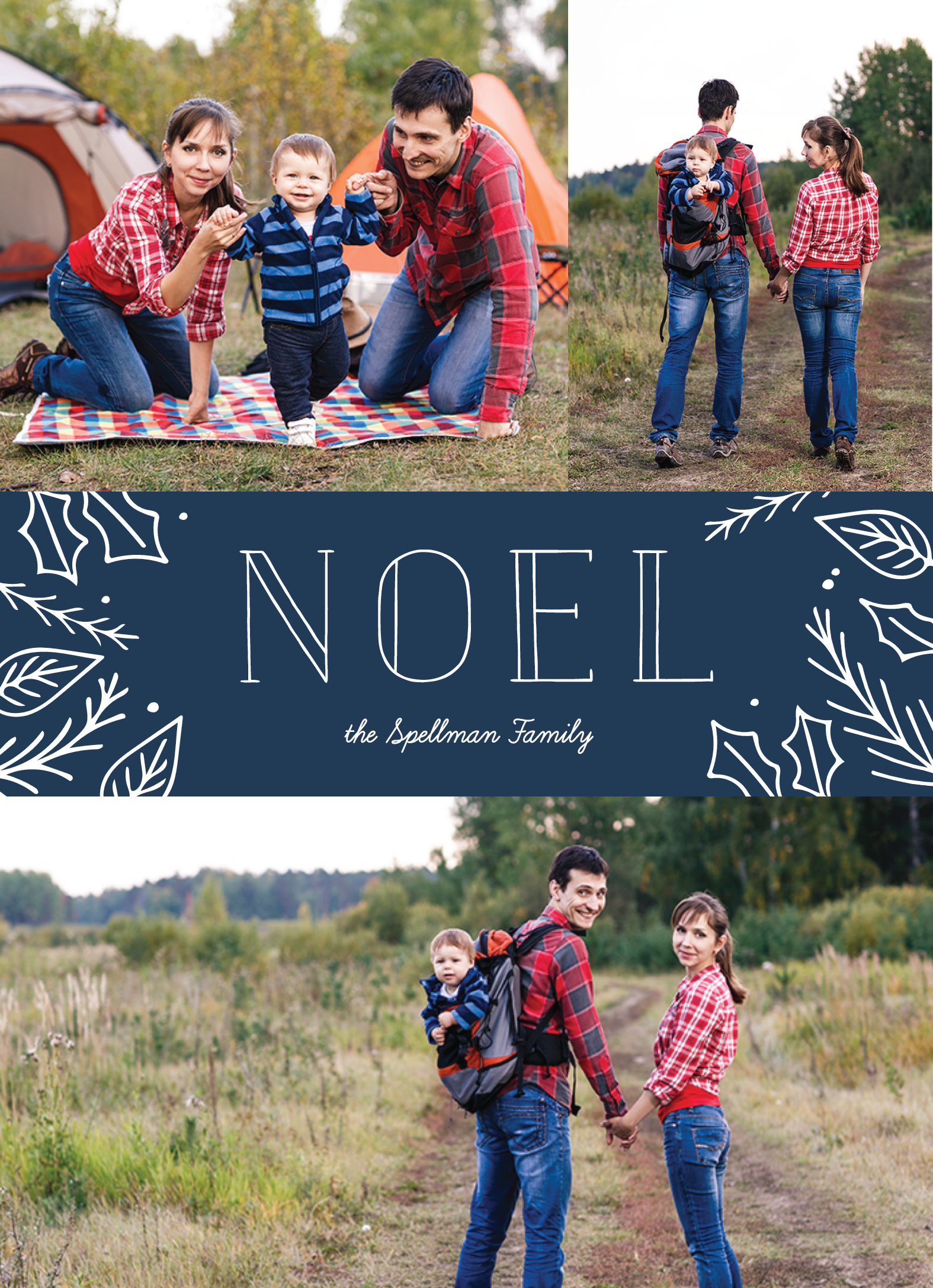 Blue Floral Noel