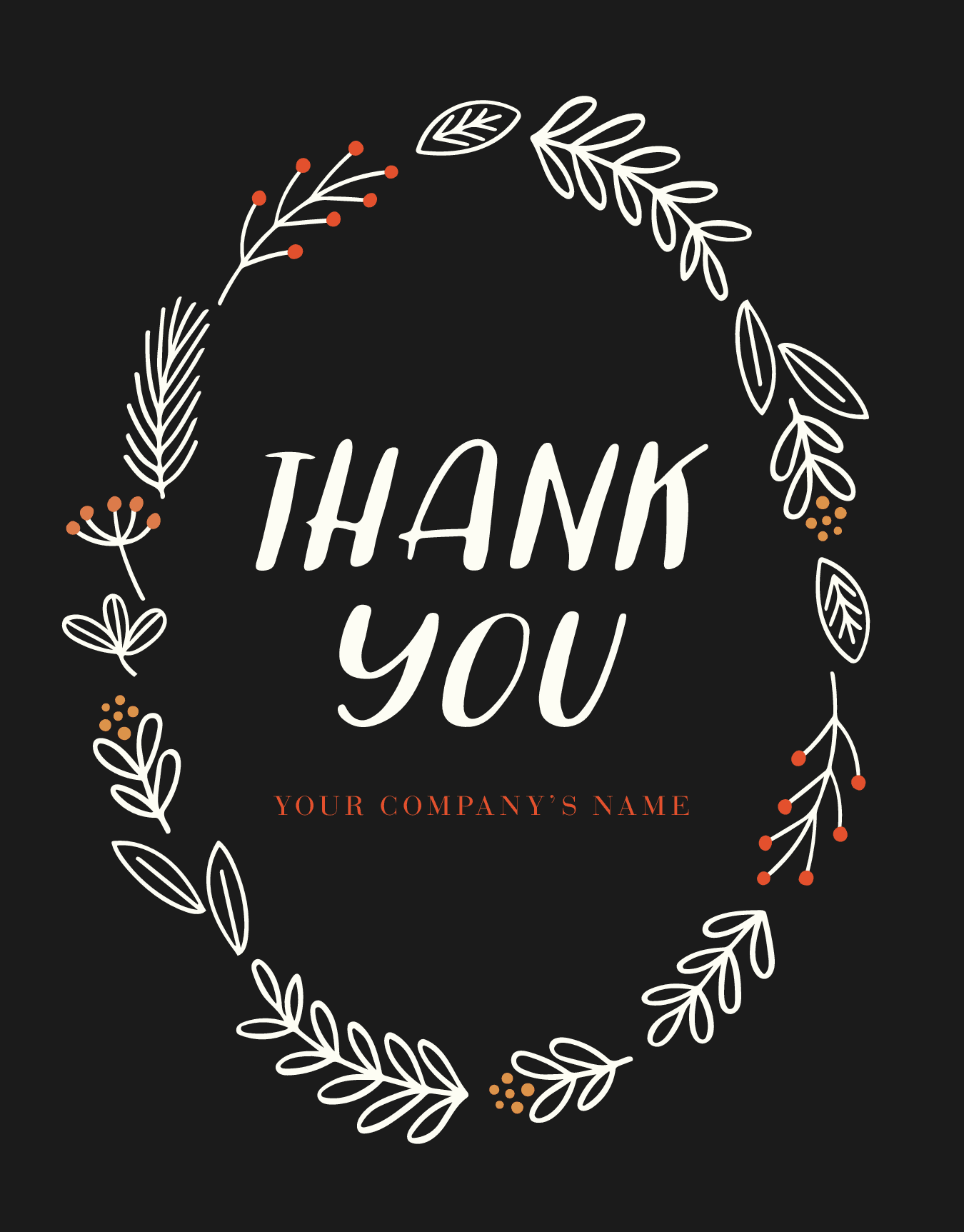Thank You Fall Wreath