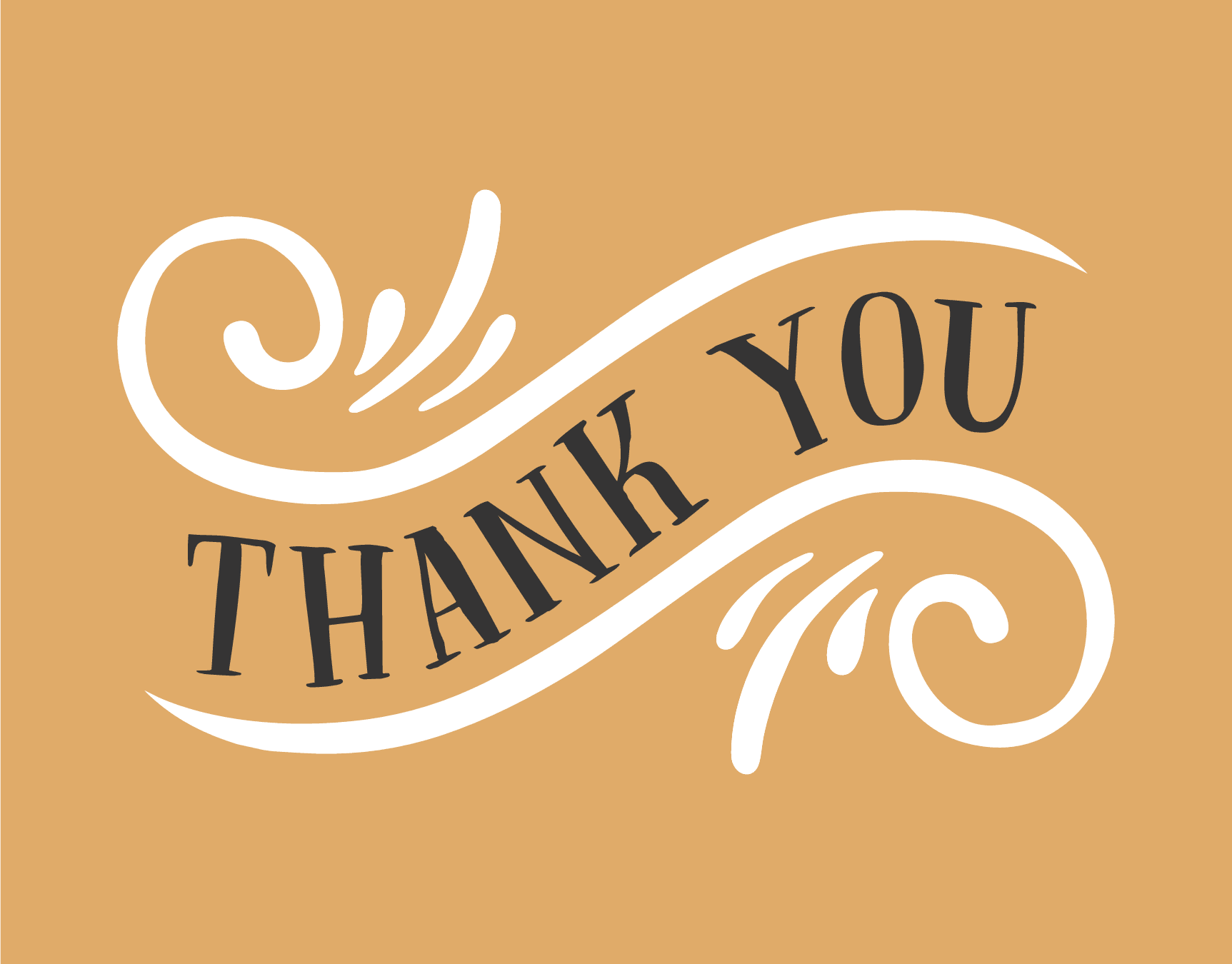Decorative Thank You