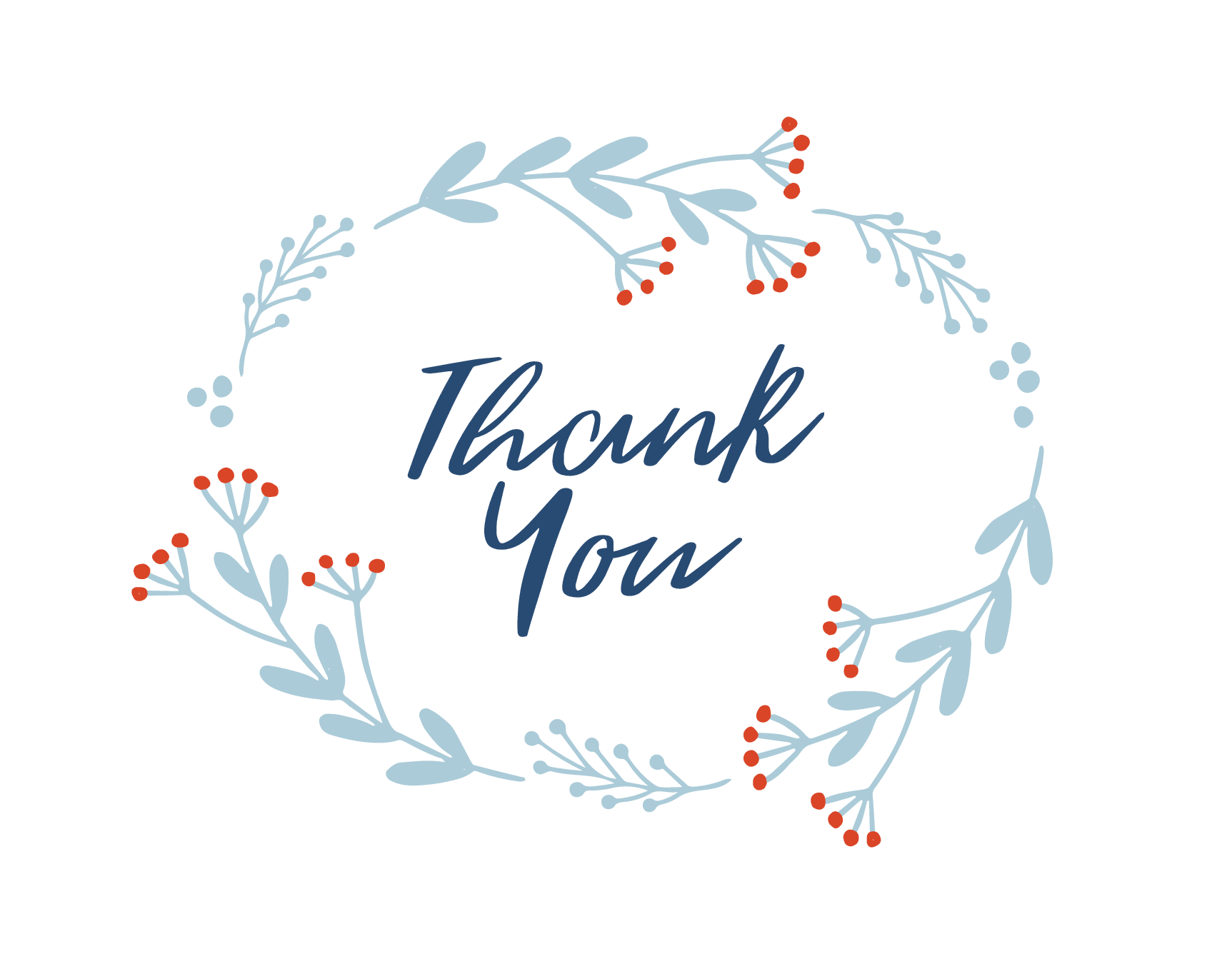 Floral Wreath Thank You