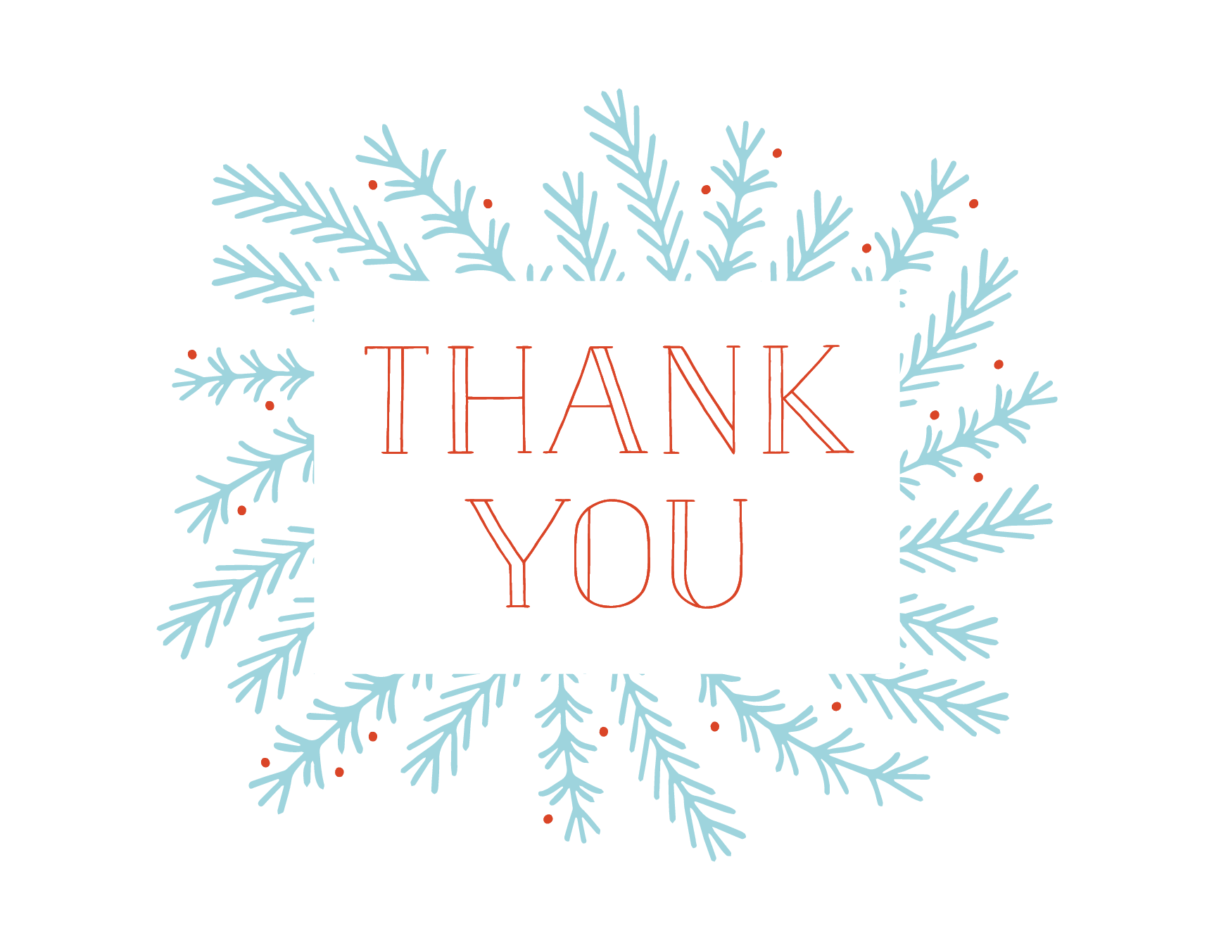 Thank You Winter Florals