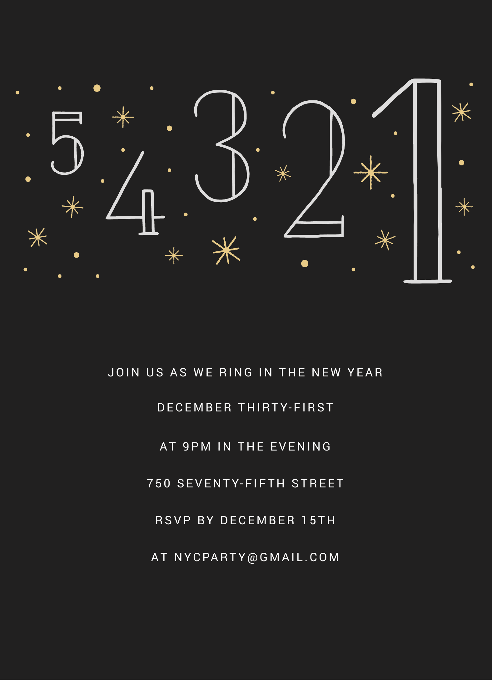 Countdown Invite
