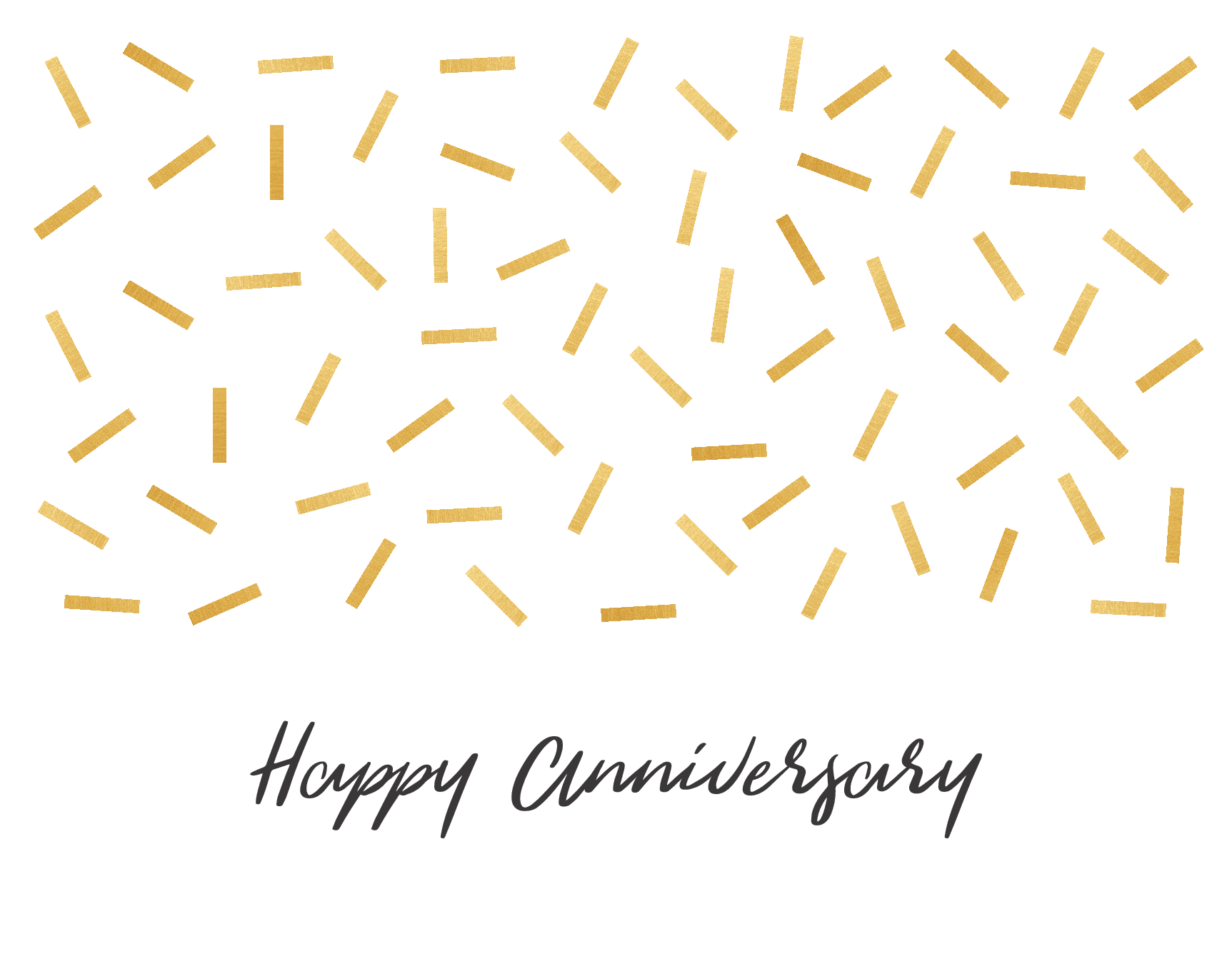 Gold Confetti Anniversary