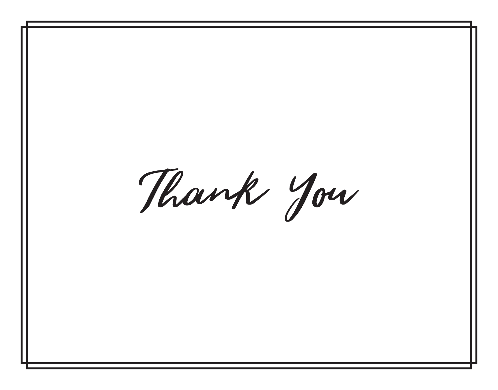 Minimal Thank You
