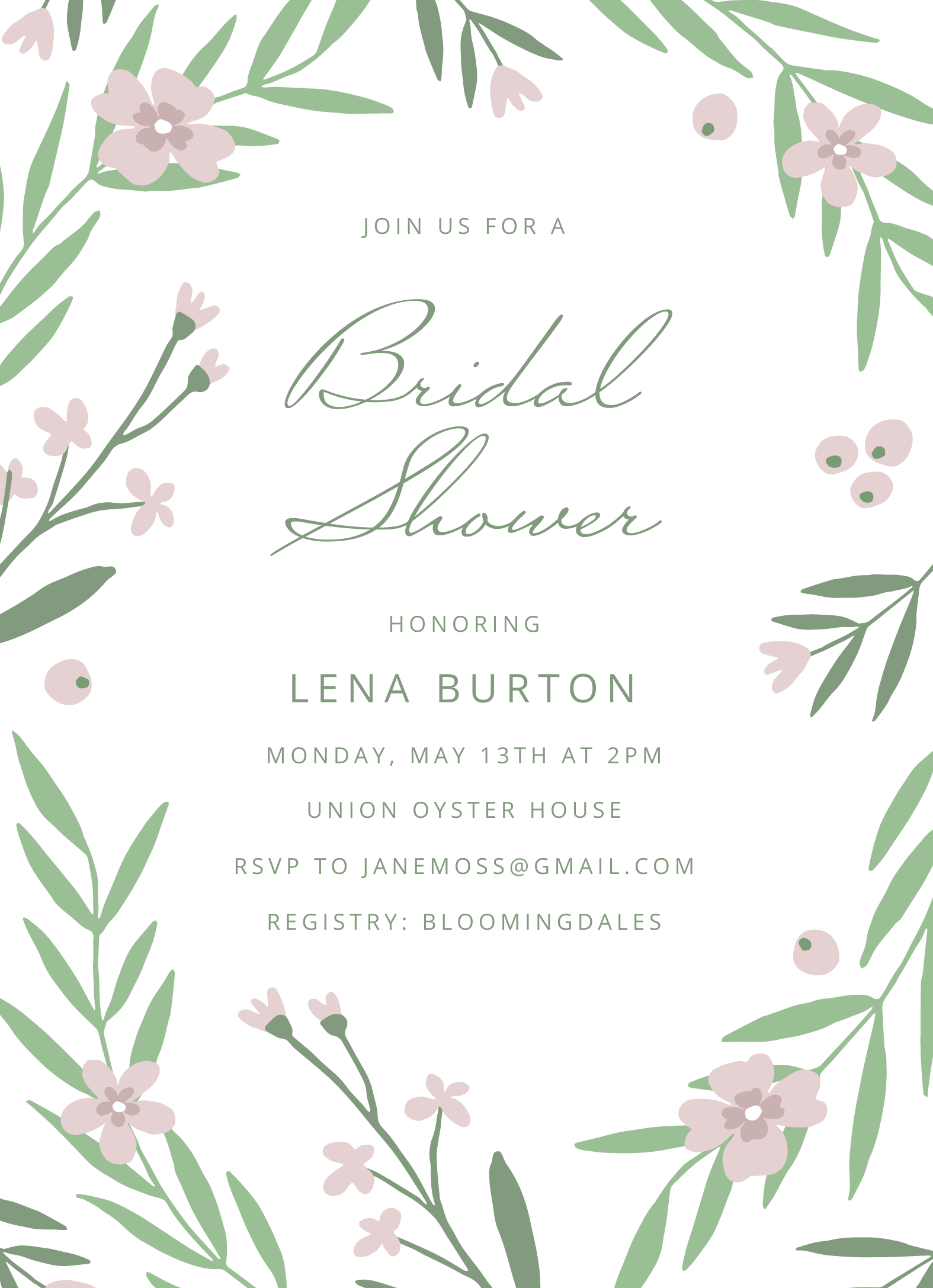 Spring Garden Bridal Shower