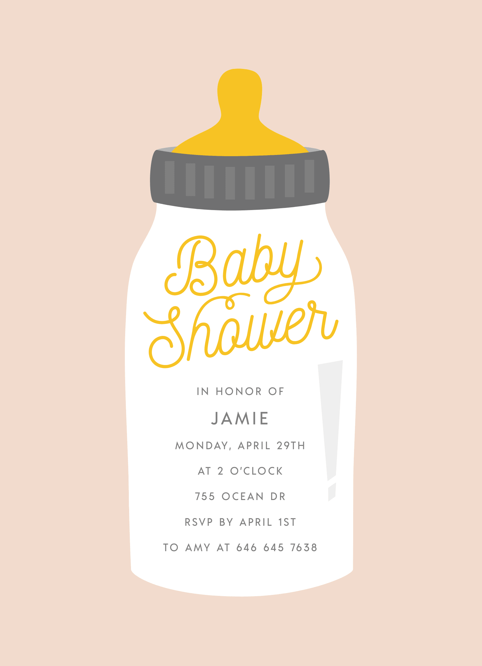 Baby Shower Bottle