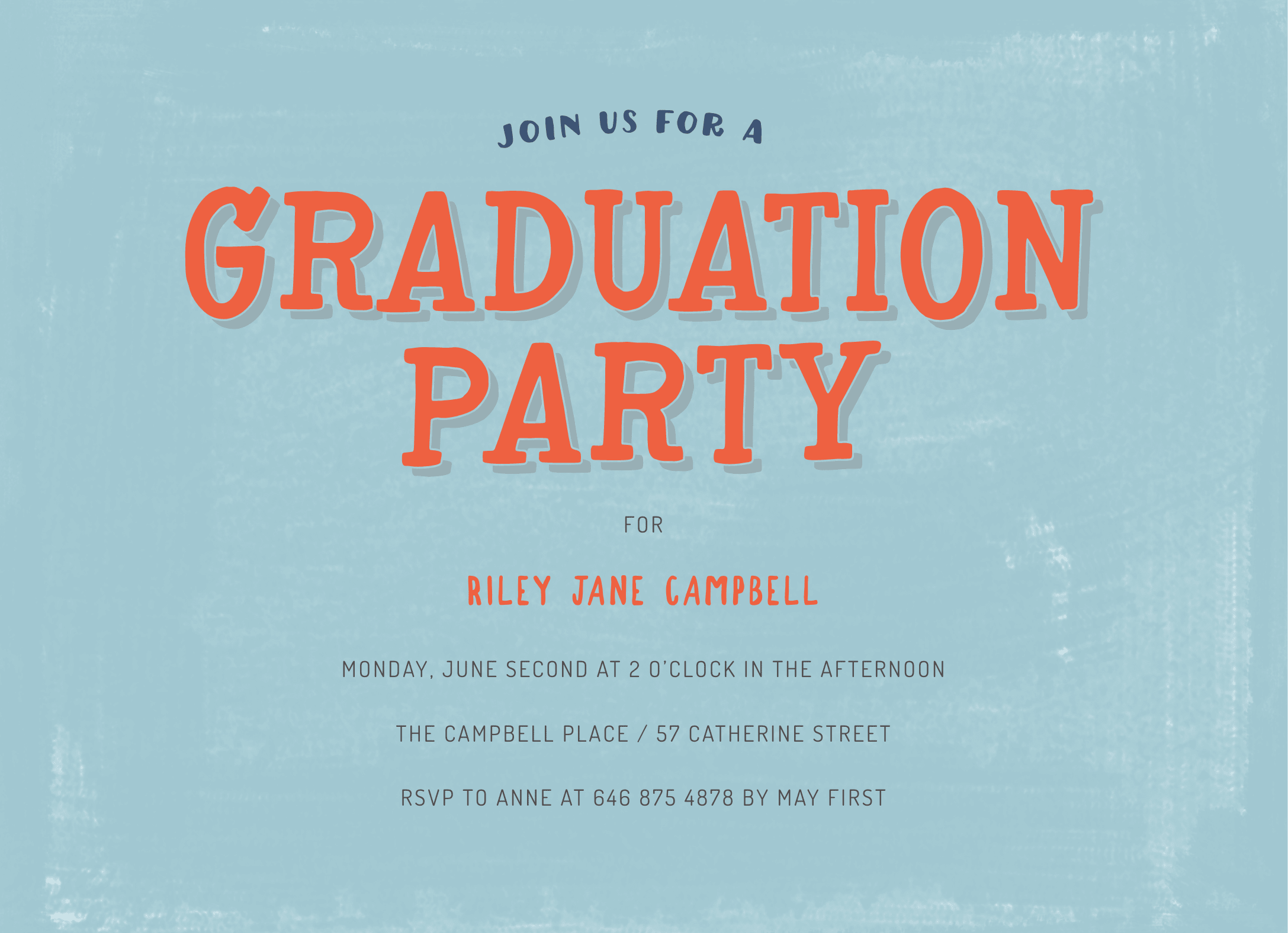Blue & Red Grad Party