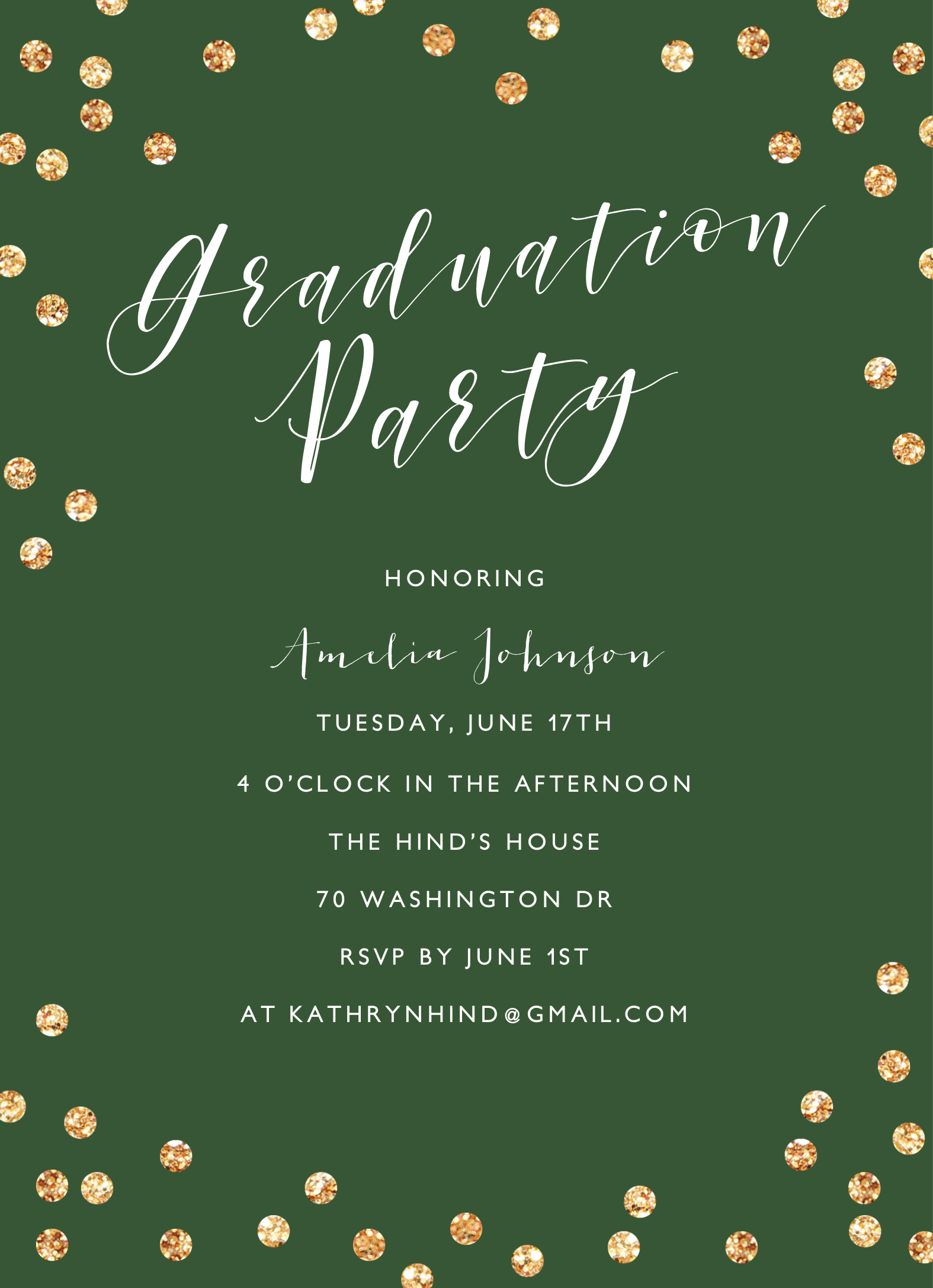 Confetti Graduation Party