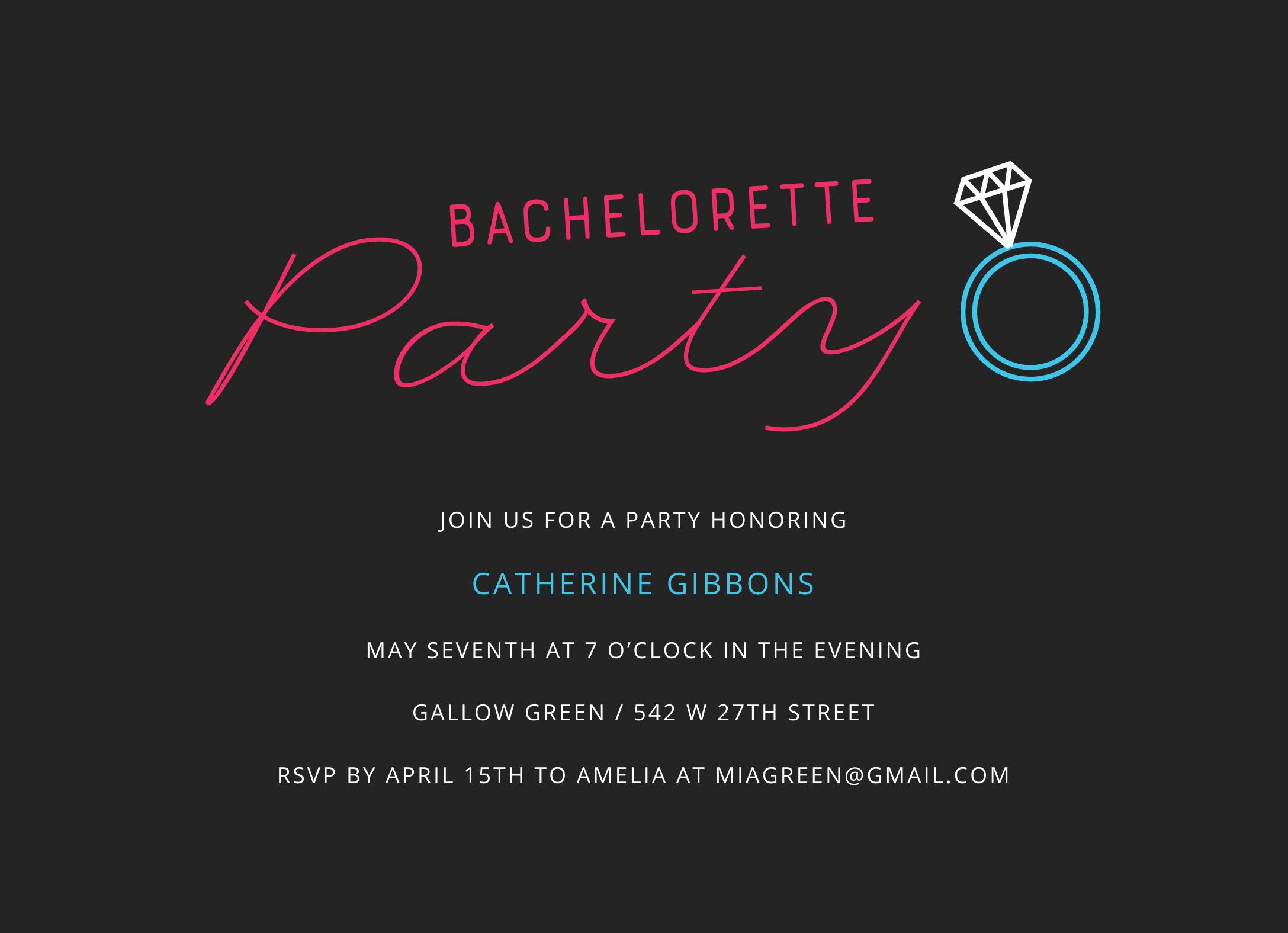 Neon Bachelorette