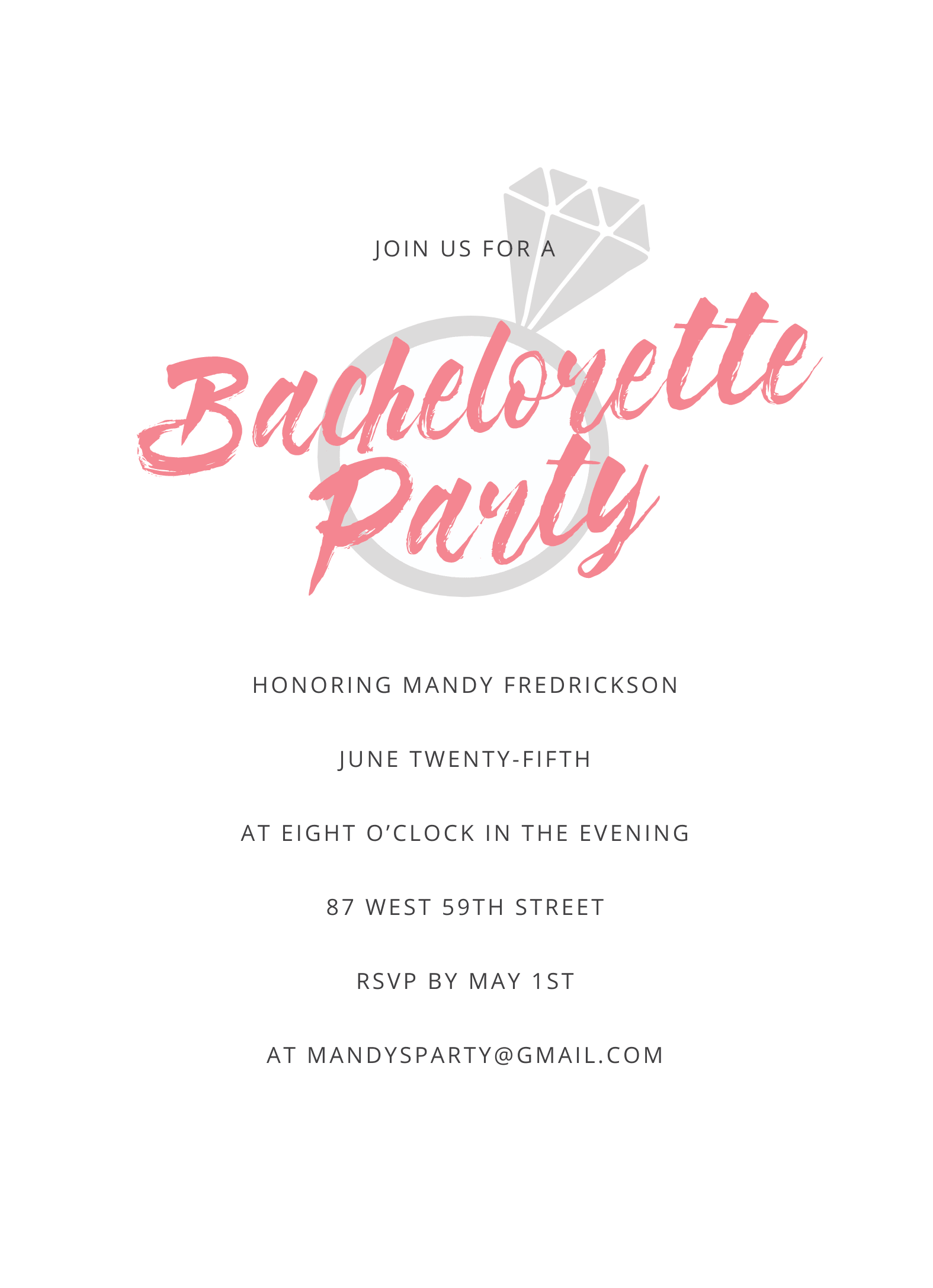 Ring Bachelorette Party