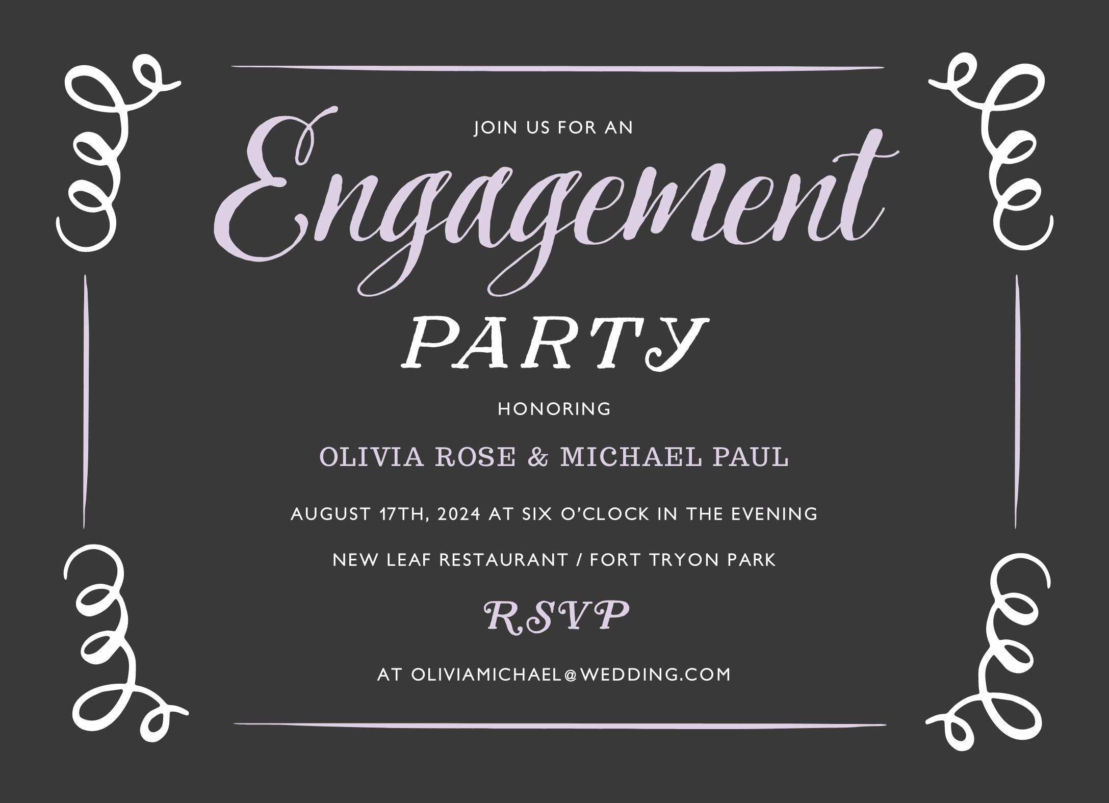 Vintage Engagement Party