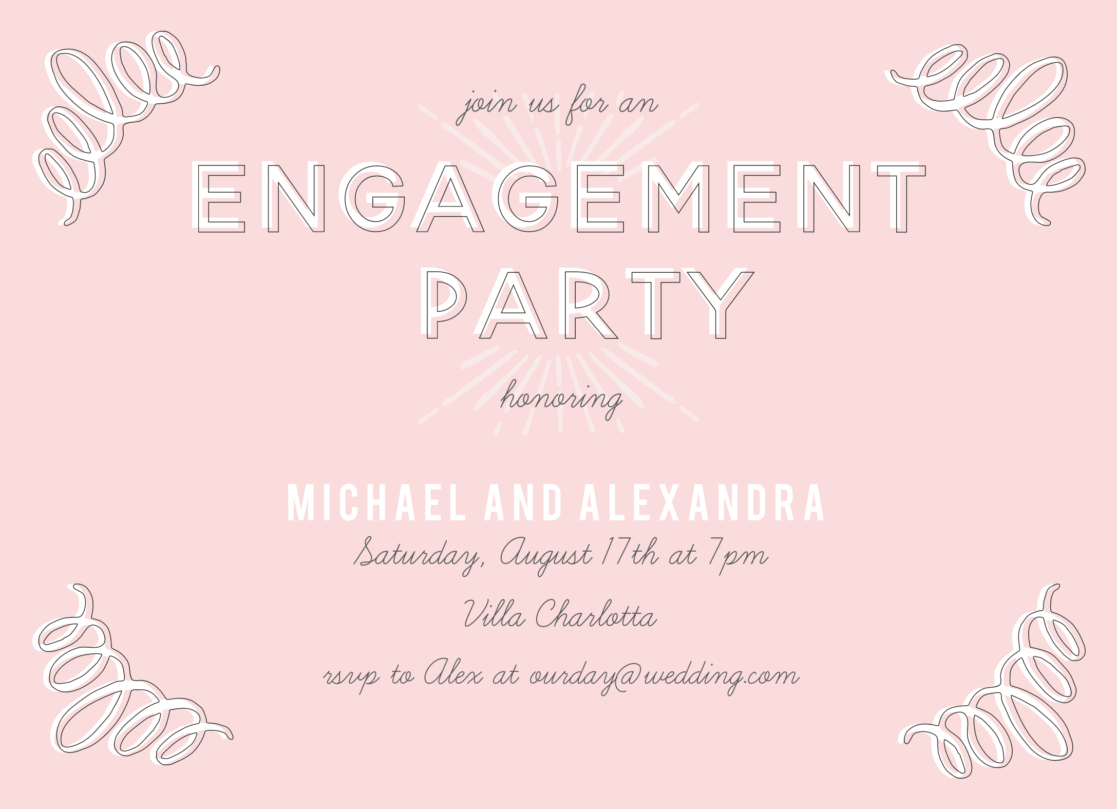 Pink Print Engagement