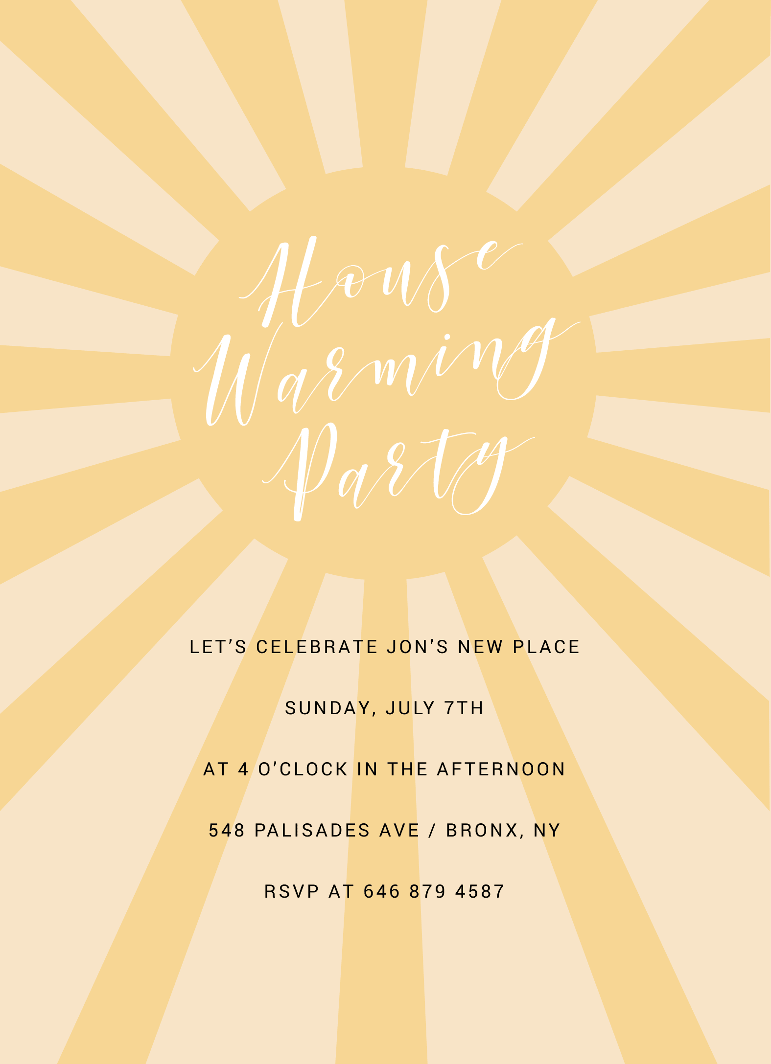 Sunny Housewarming Party