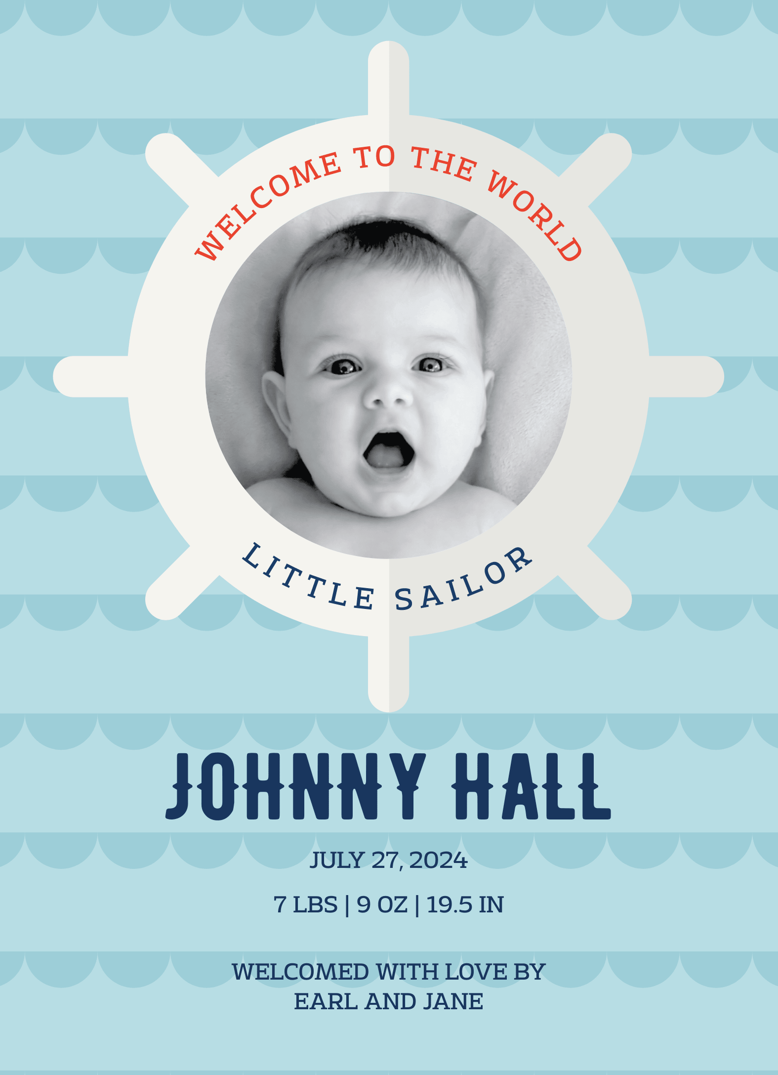 Welcome Little Sailor