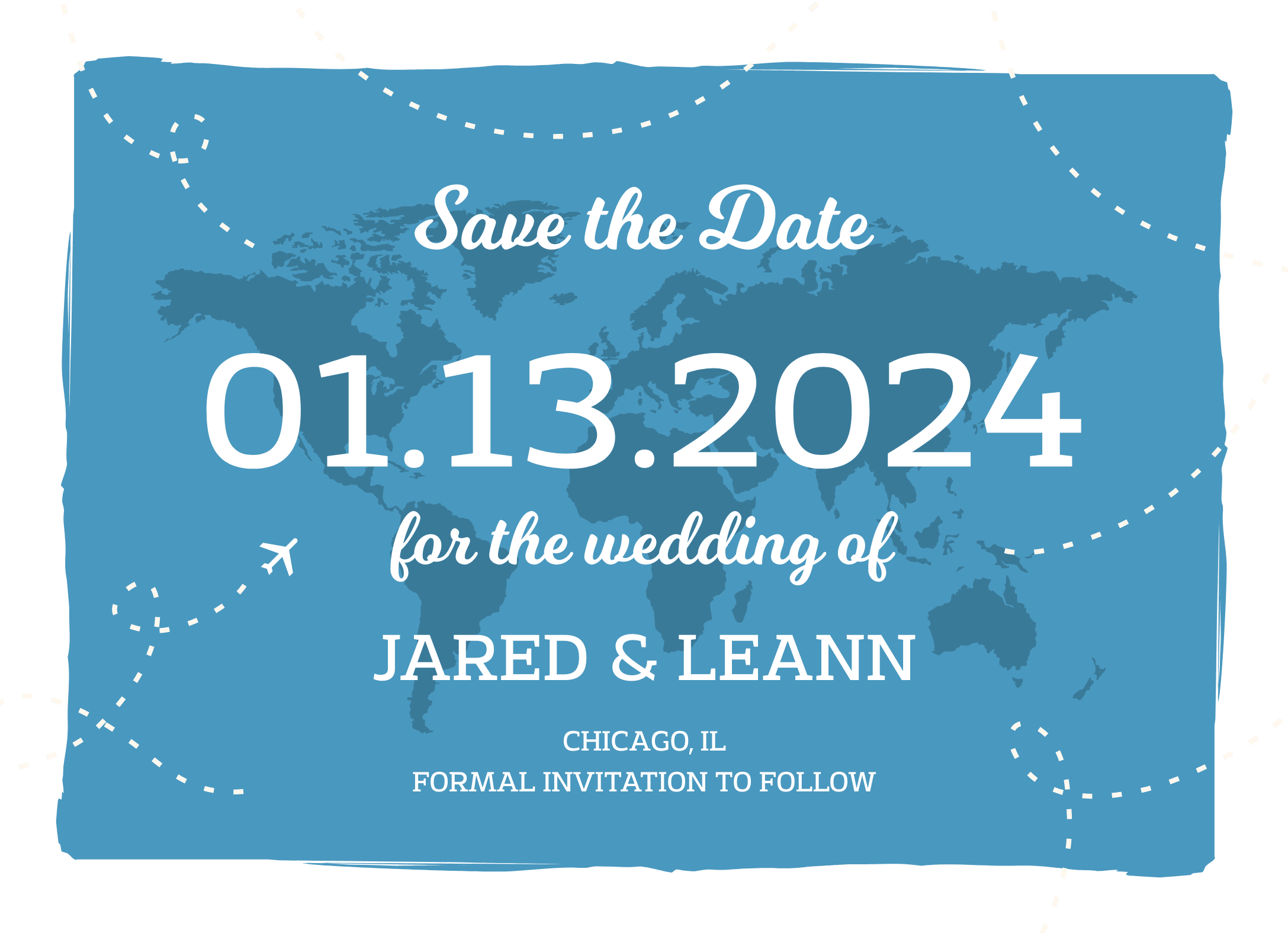 Map Save The Date