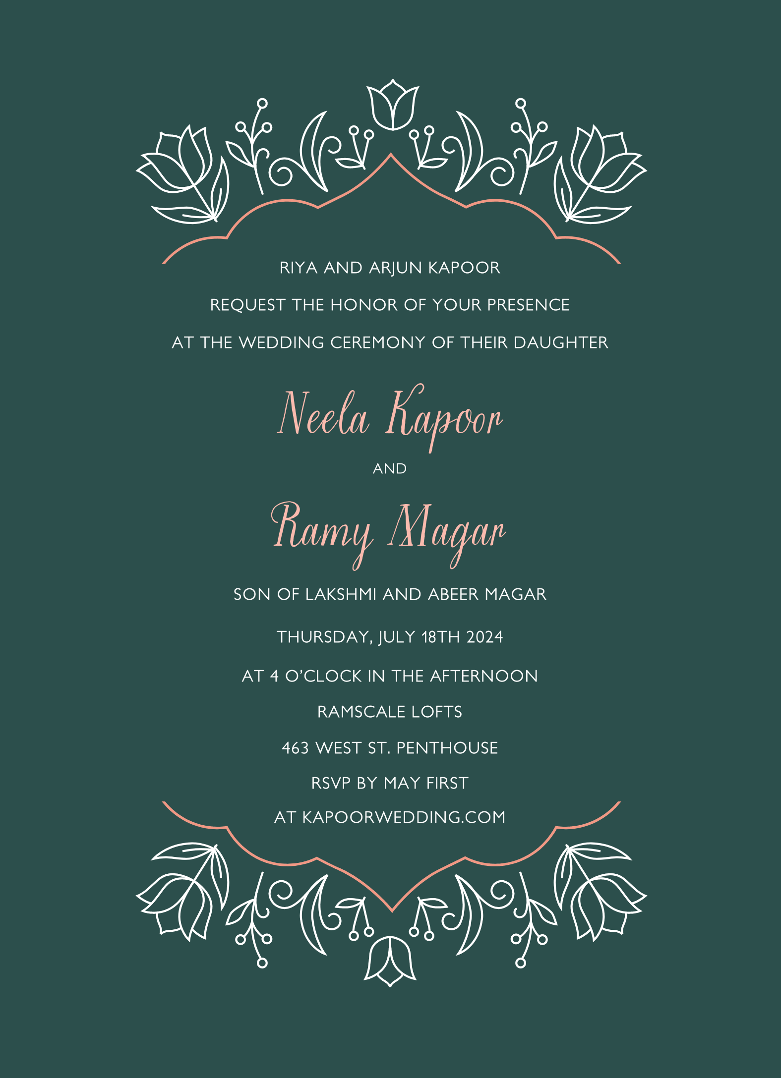 Secret Garden Invitation