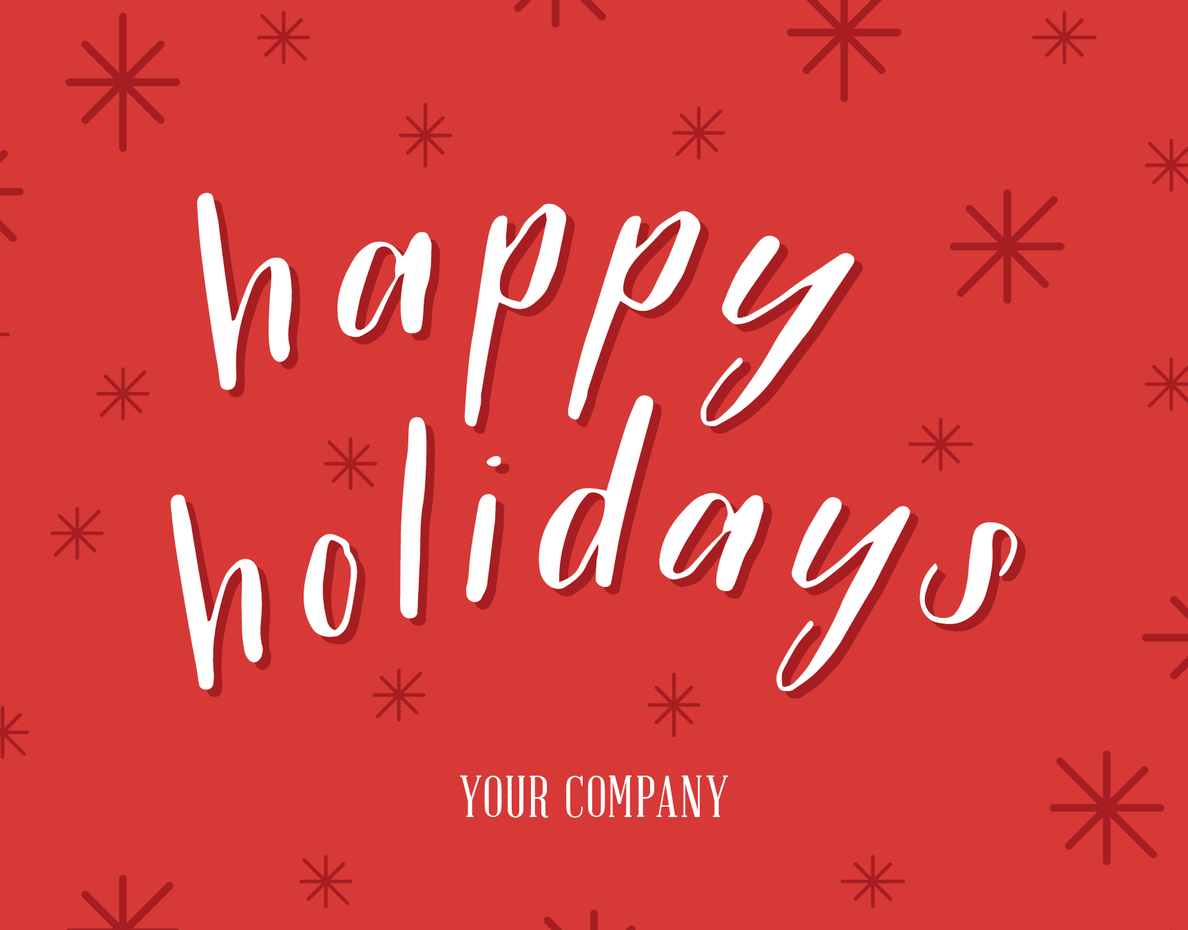 Simple Snowflake Holiday
