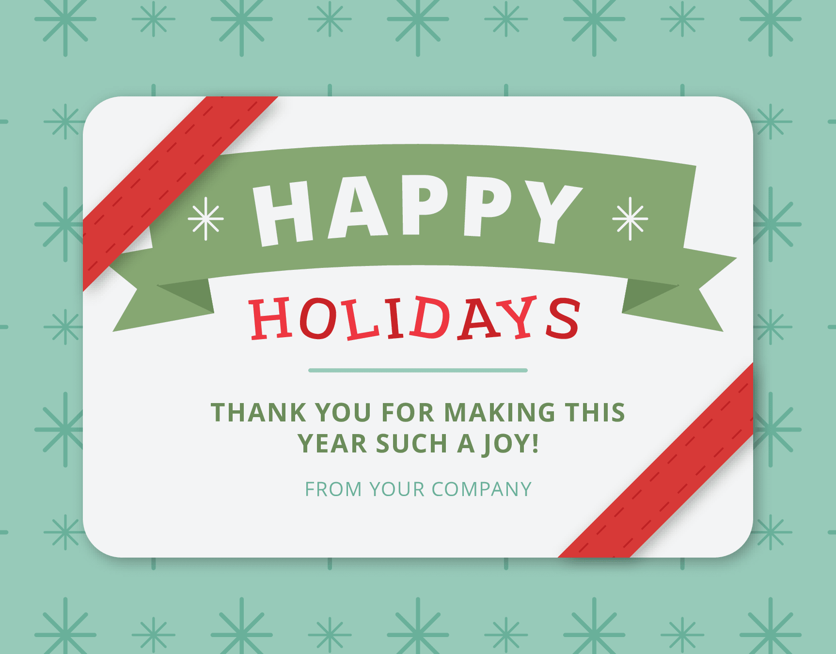 Snowflake Business Holiday