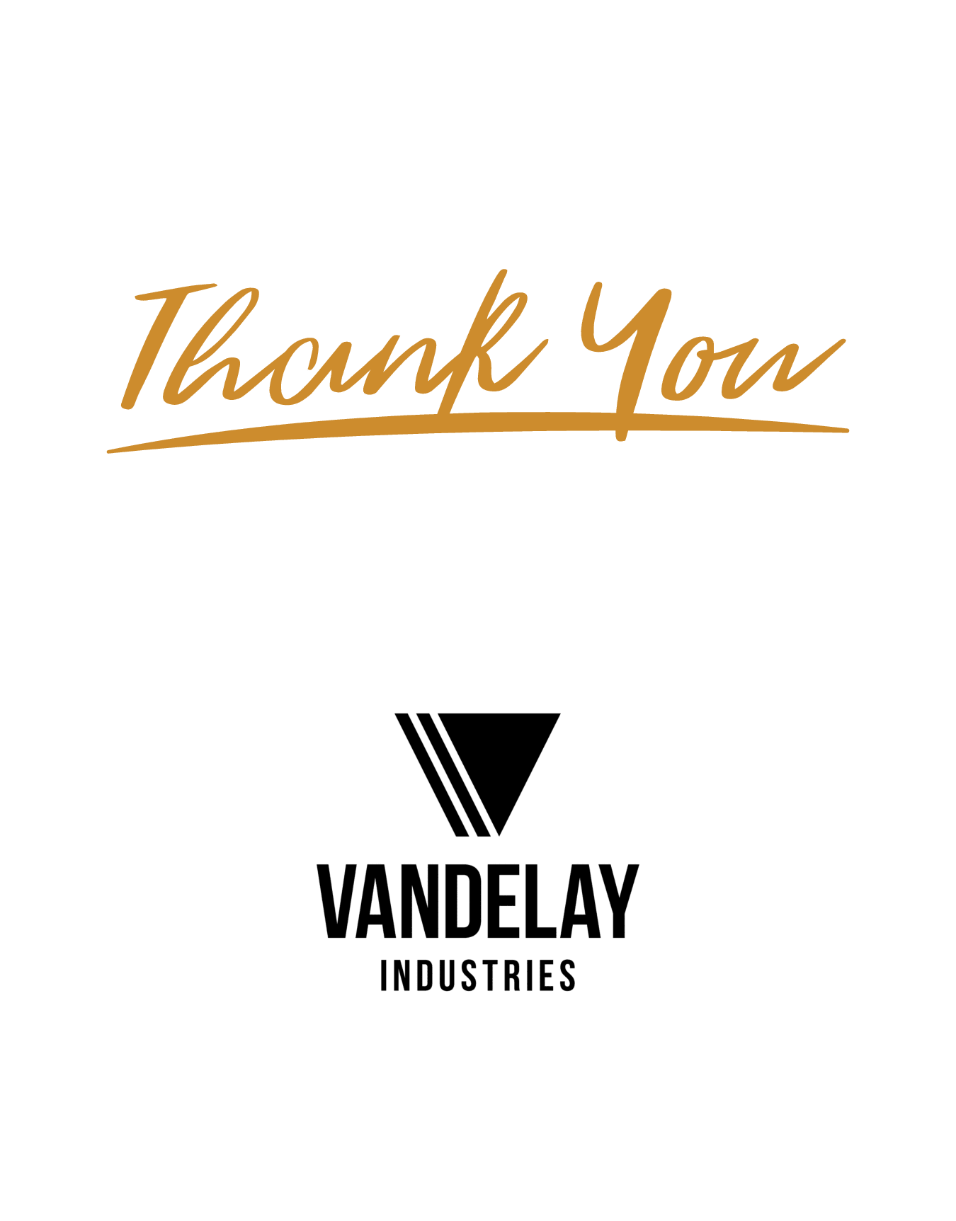 Classic Thank You Logo Card