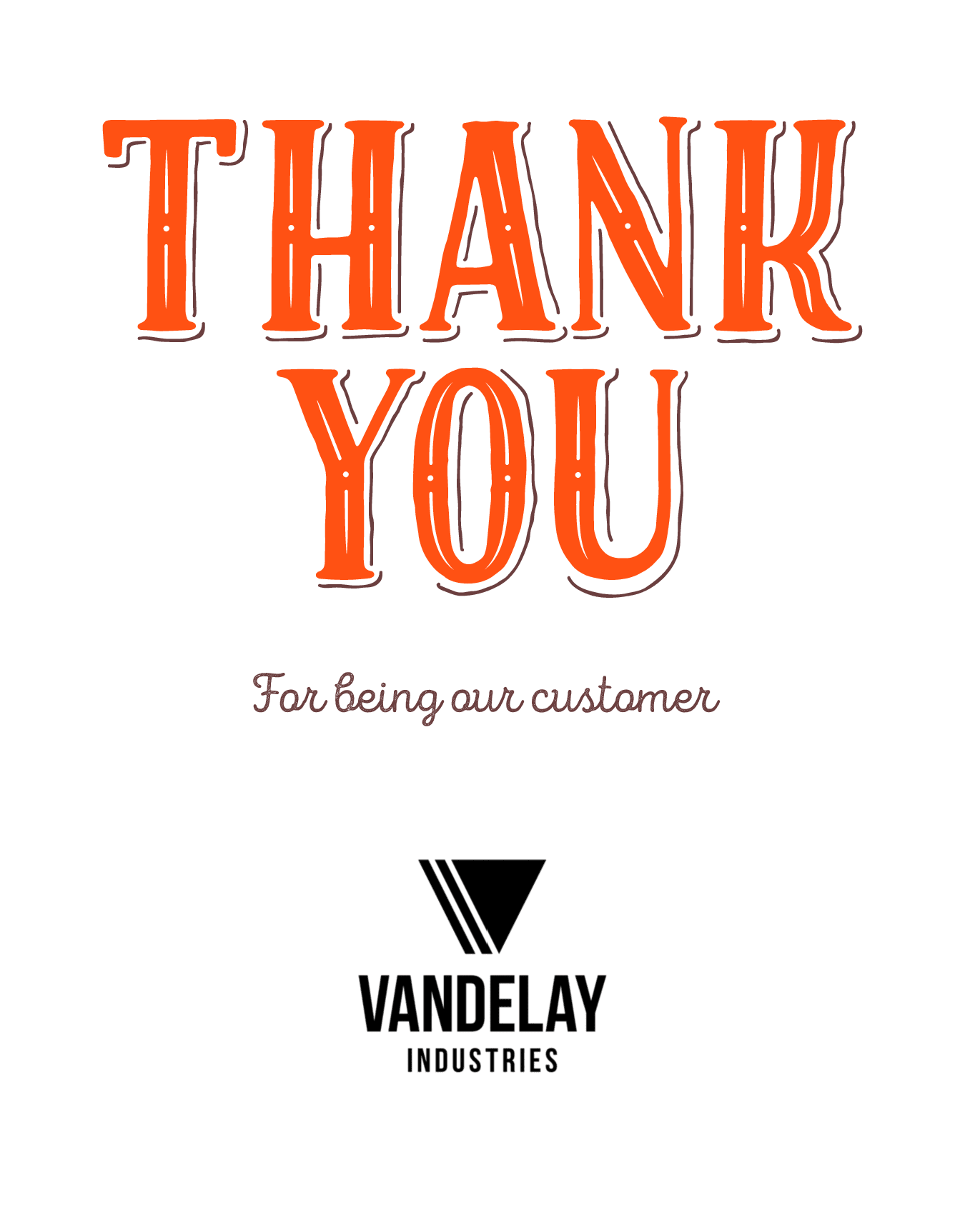 Business Thank You With Message