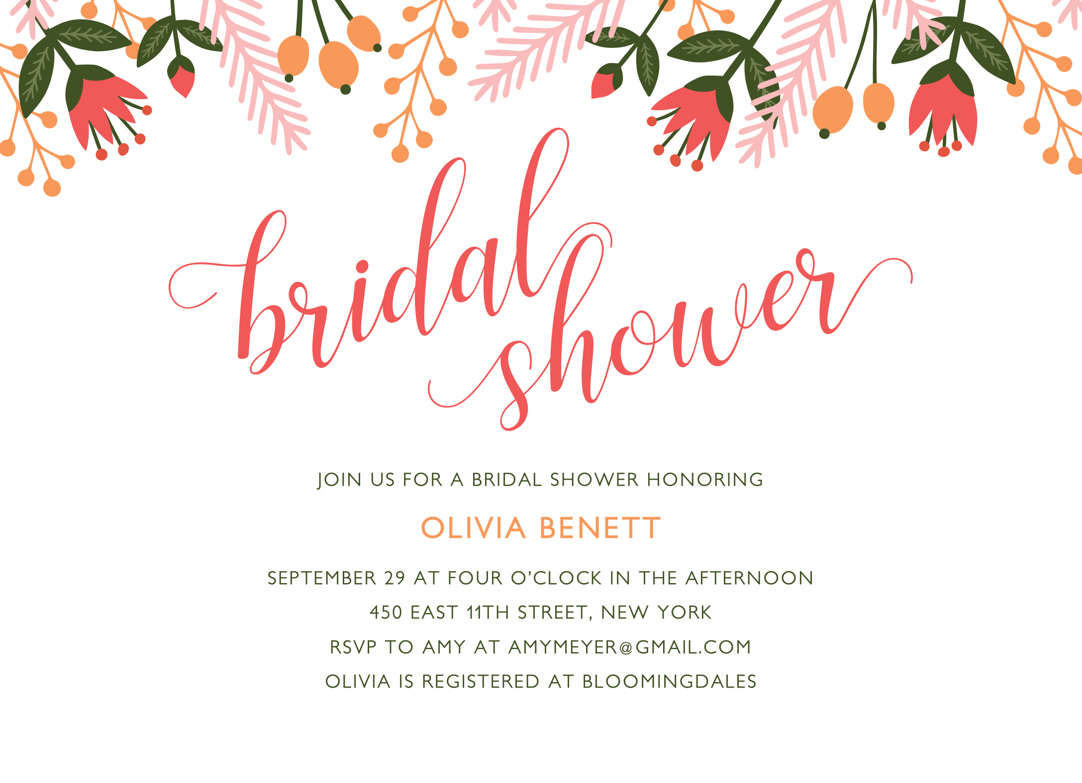 Tulip Bridal Shower