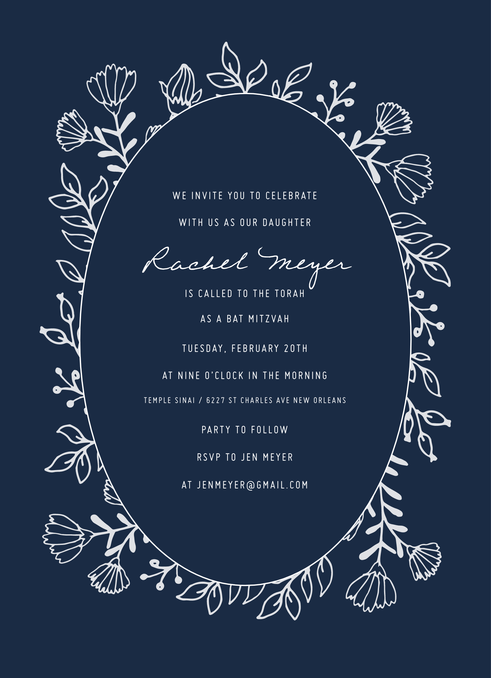 Lovely Flower Invite