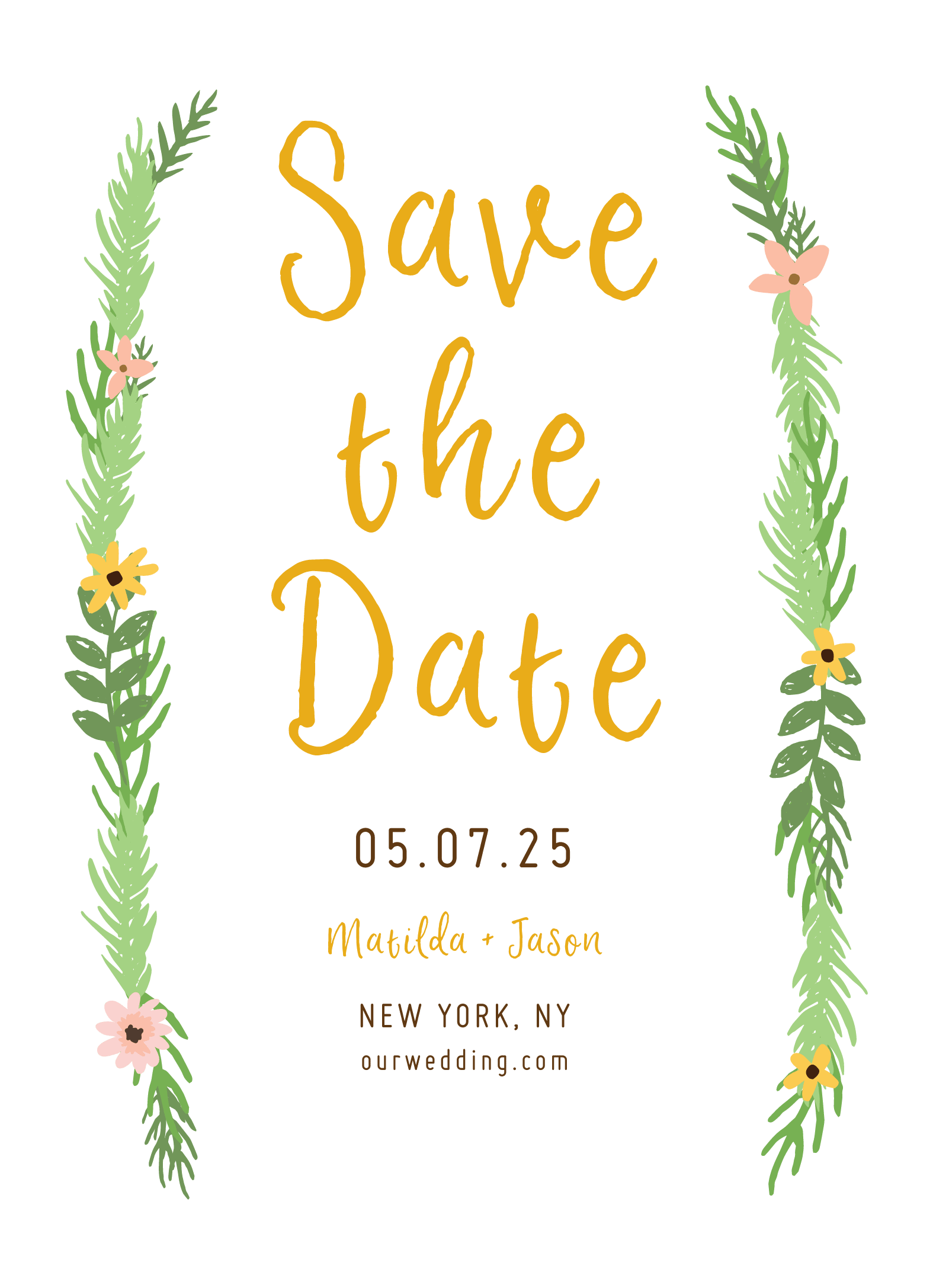 Garland Save The Date
