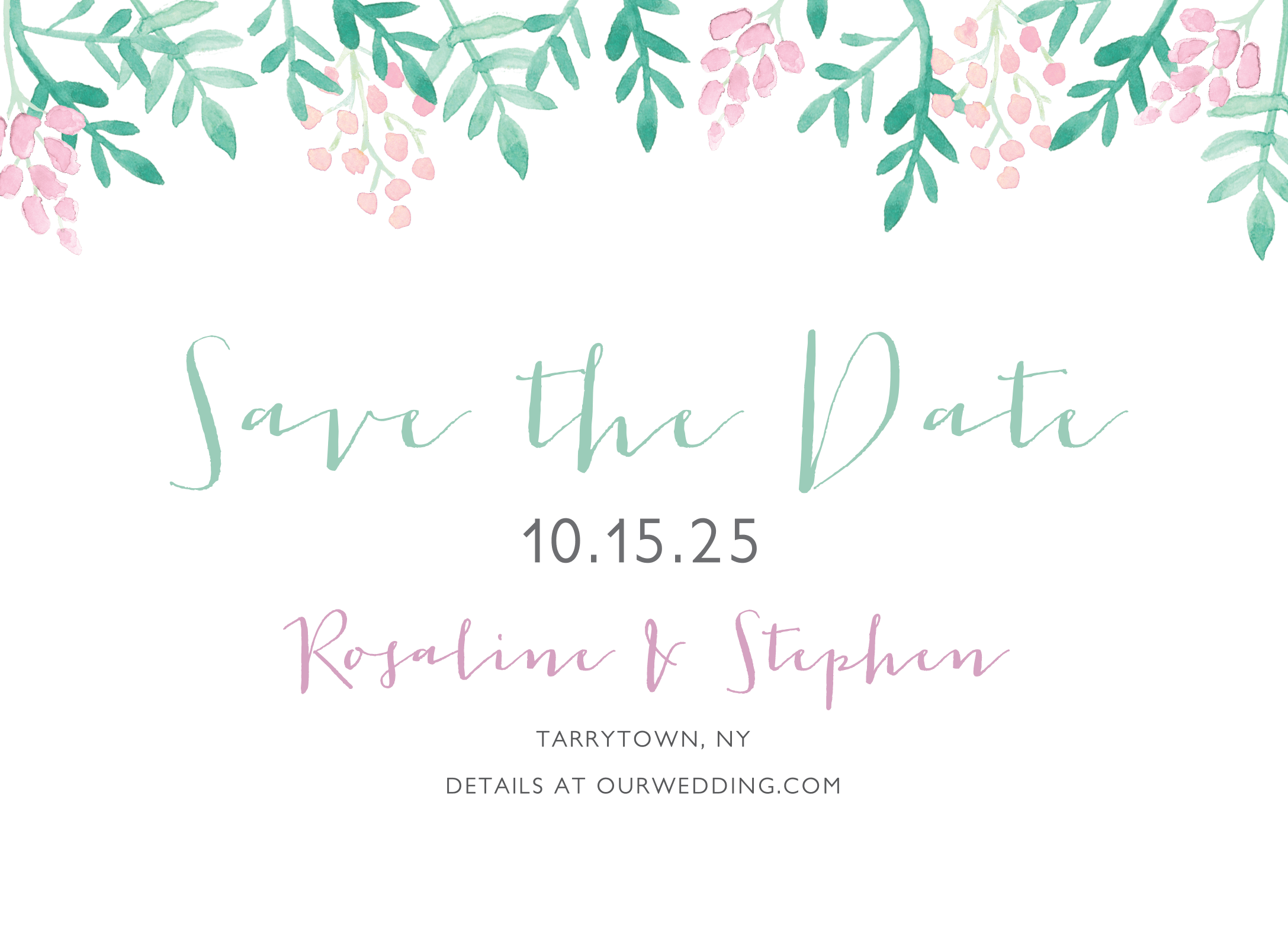 Lovely Lilacs Save The Date