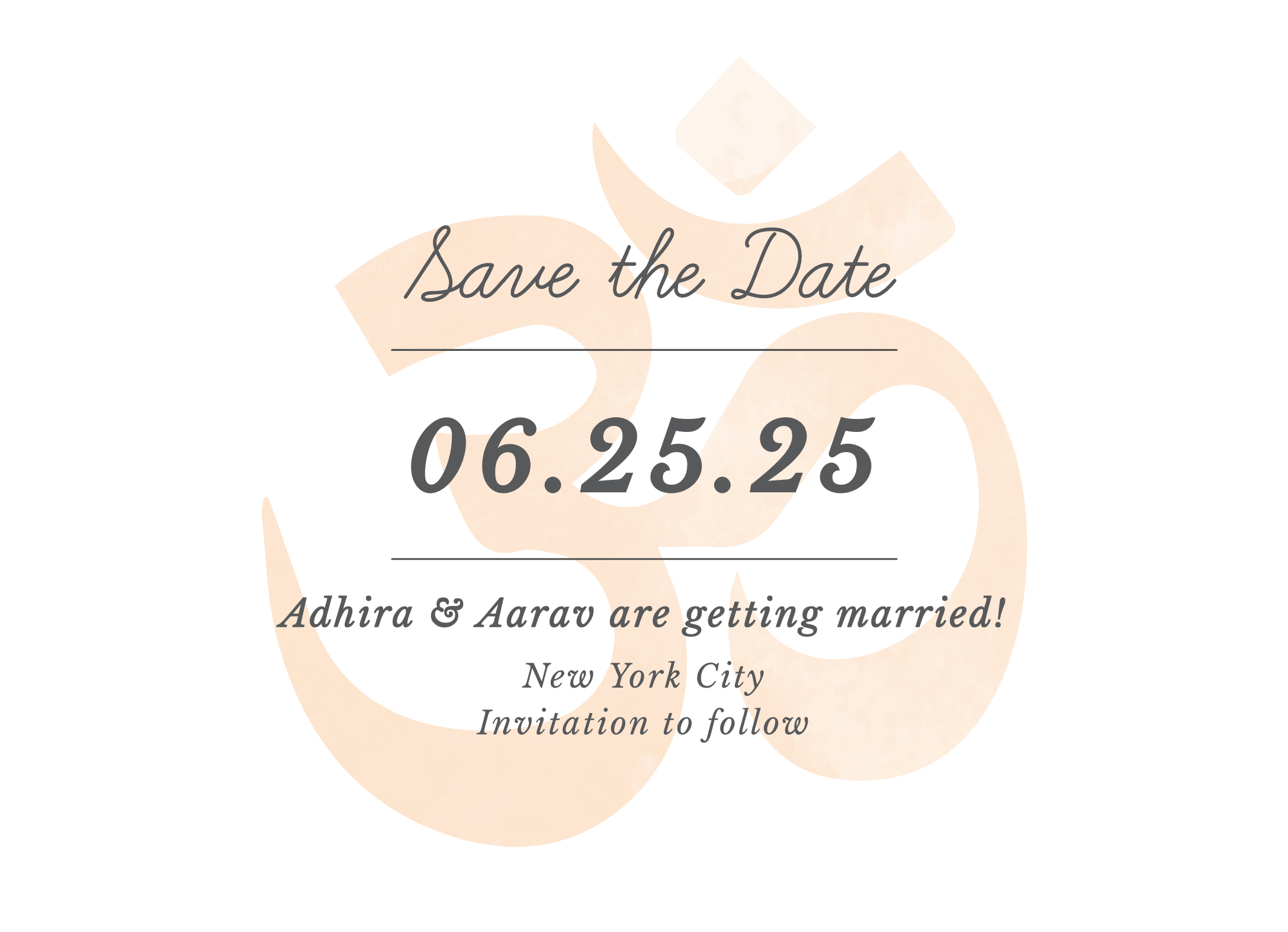 Om Save The Date