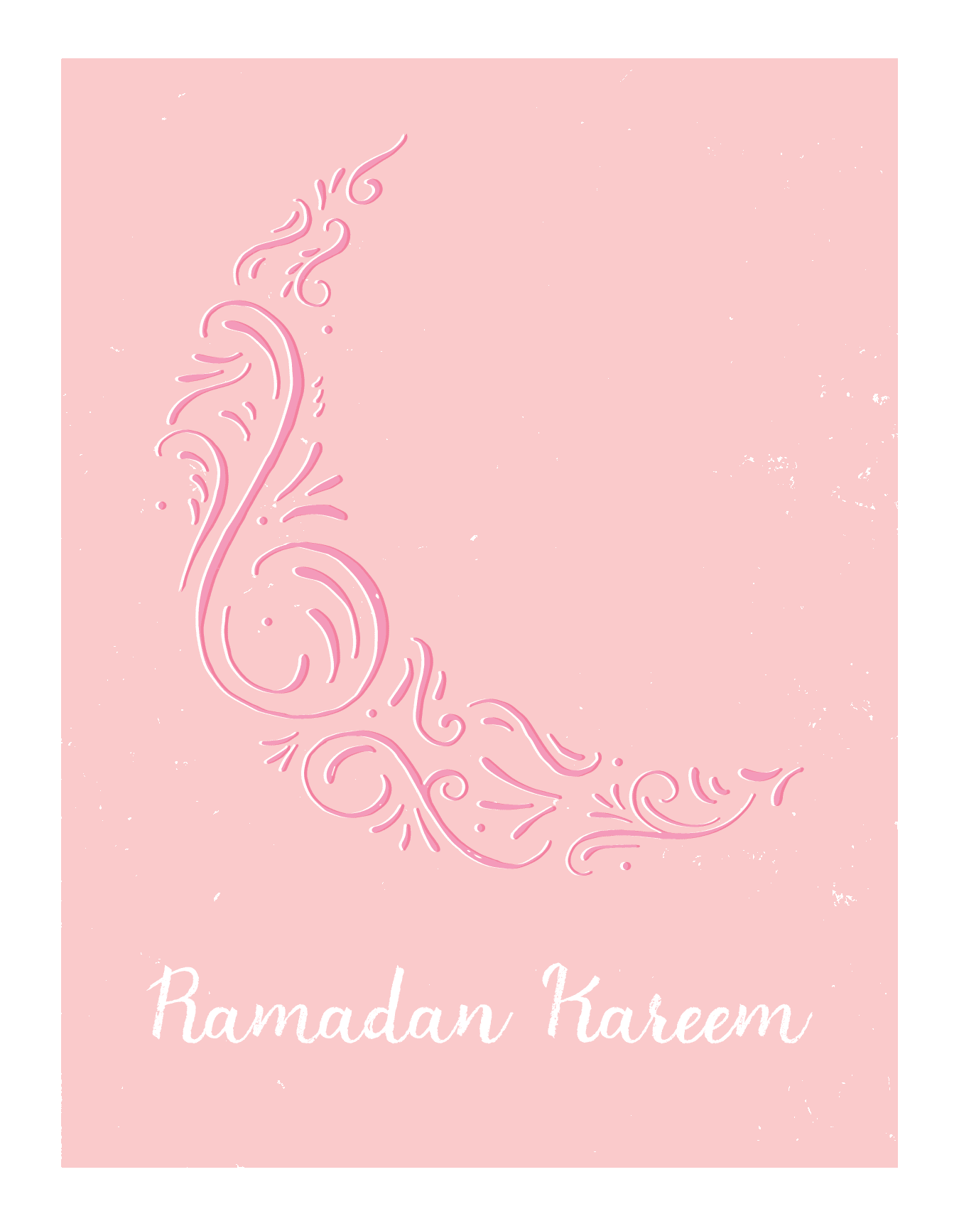 Ramadan Kareem Ornamental Moon