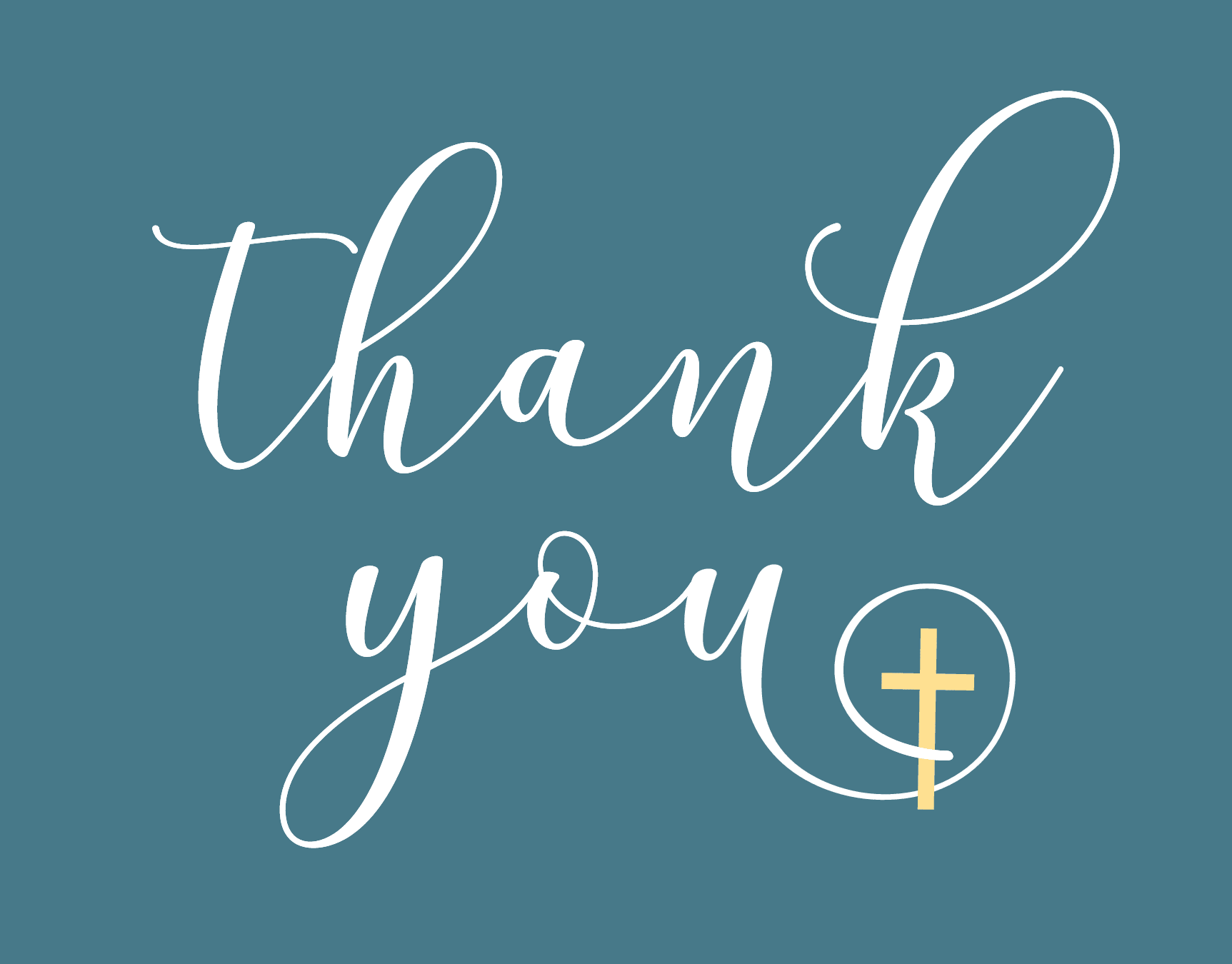 Thank You Cross Script