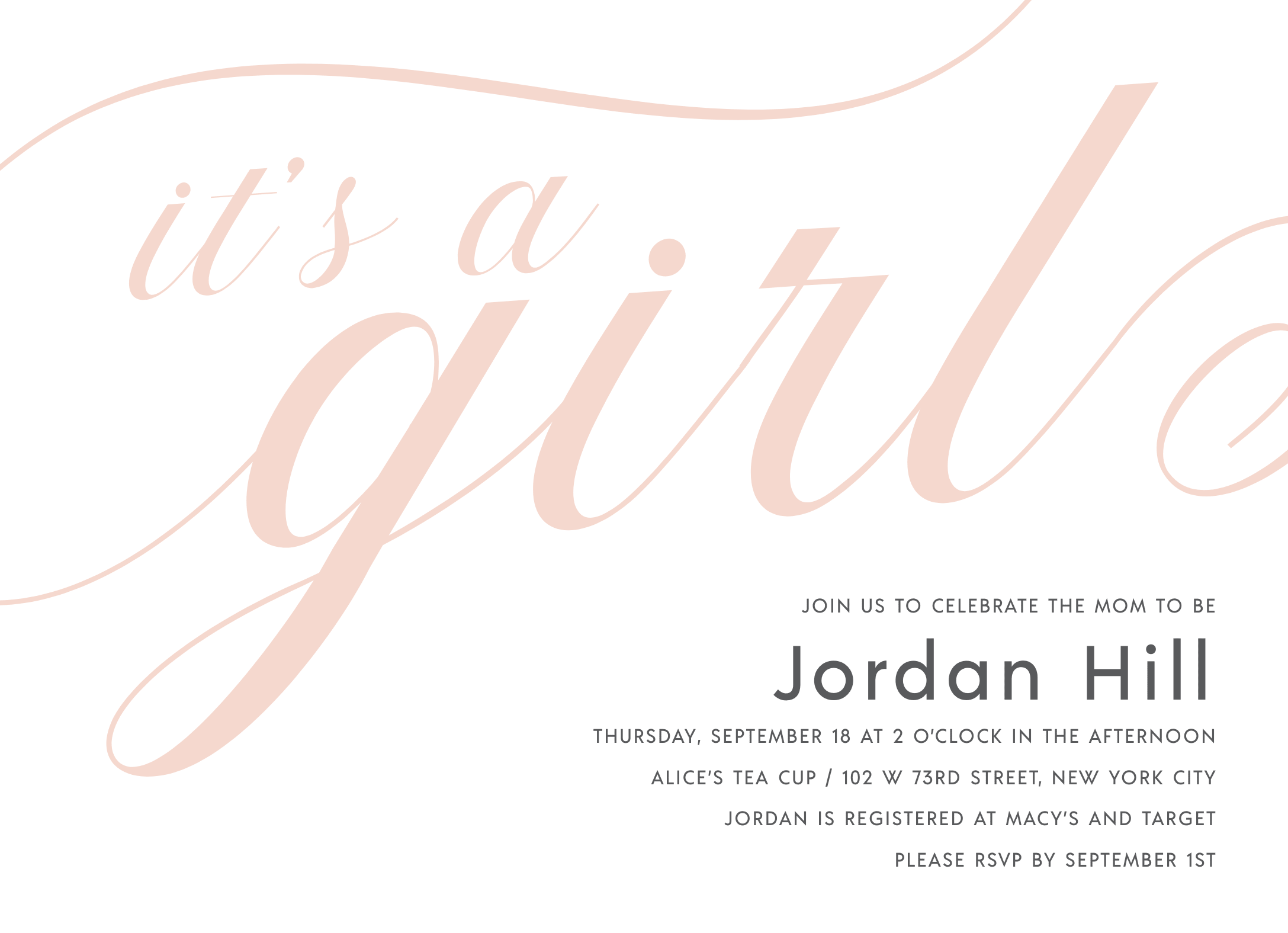 It's A Girl Script